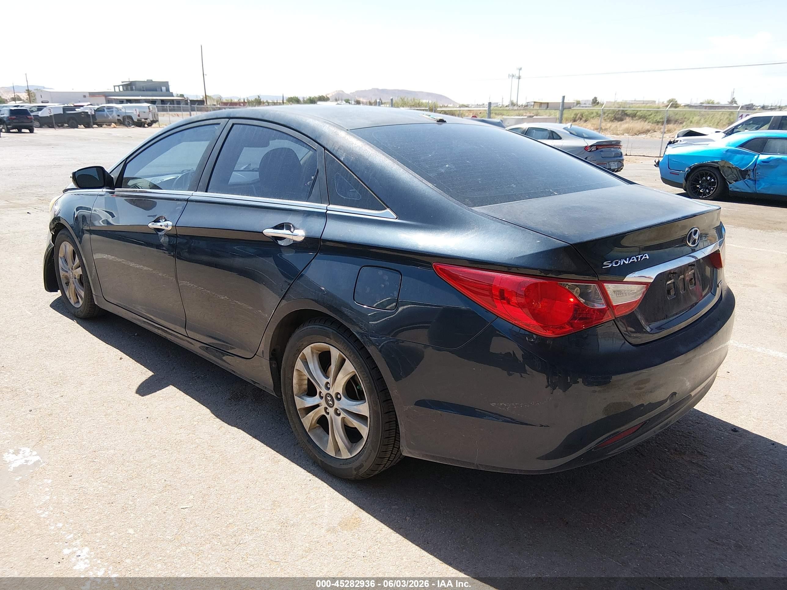 2011 Hyundai Sonata Limited Dark Blue vin: 5NPEC4AC5BH048306