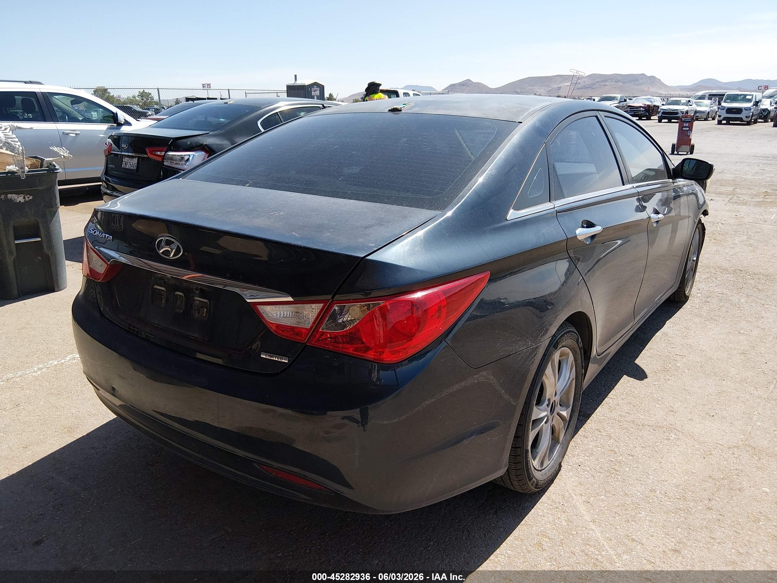 2011 Hyundai Sonata Limited Dark Blue vin: 5NPEC4AC5BH048306