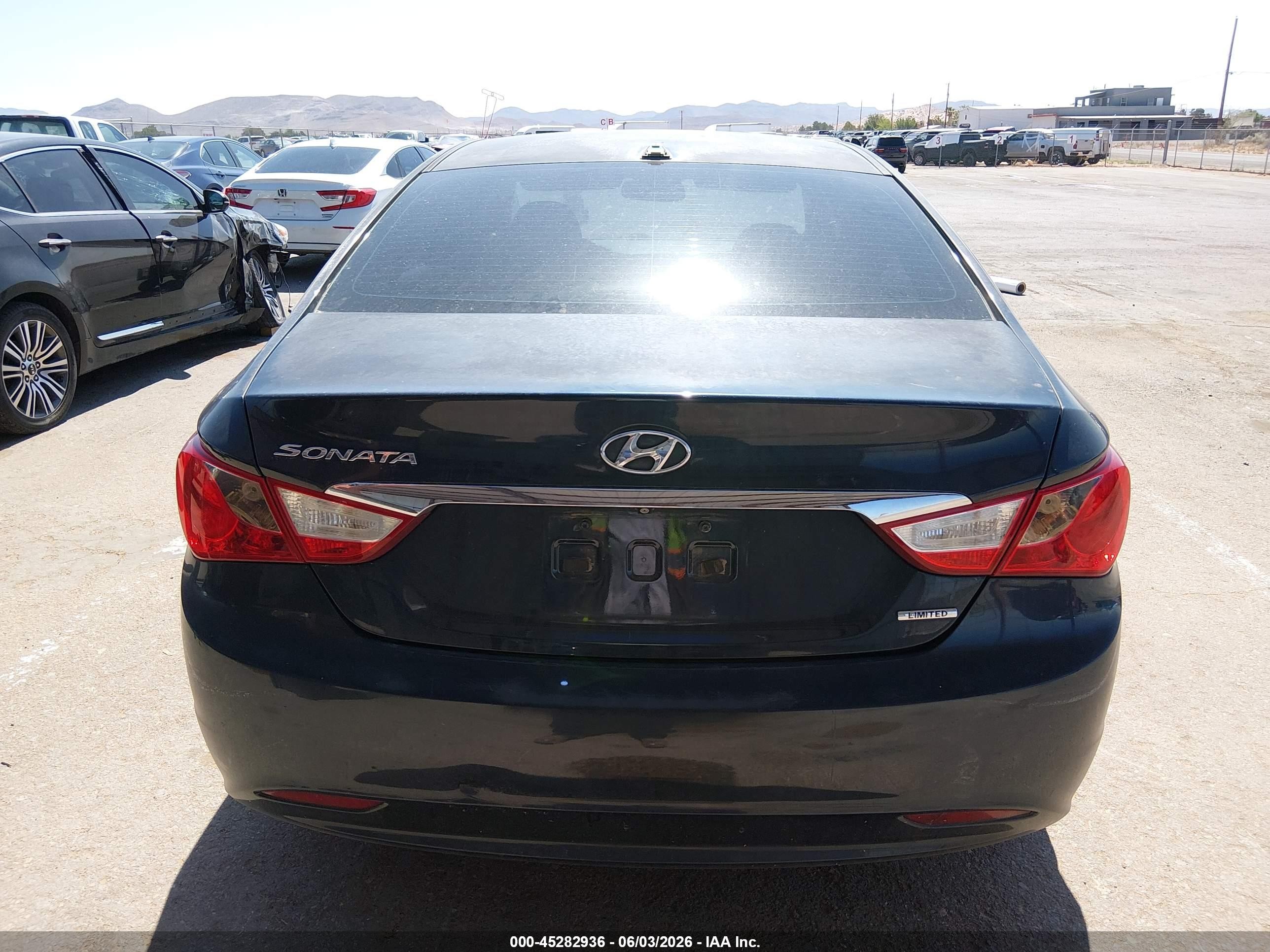 2011 Hyundai Sonata Limited Dark Blue vin: 5NPEC4AC5BH048306