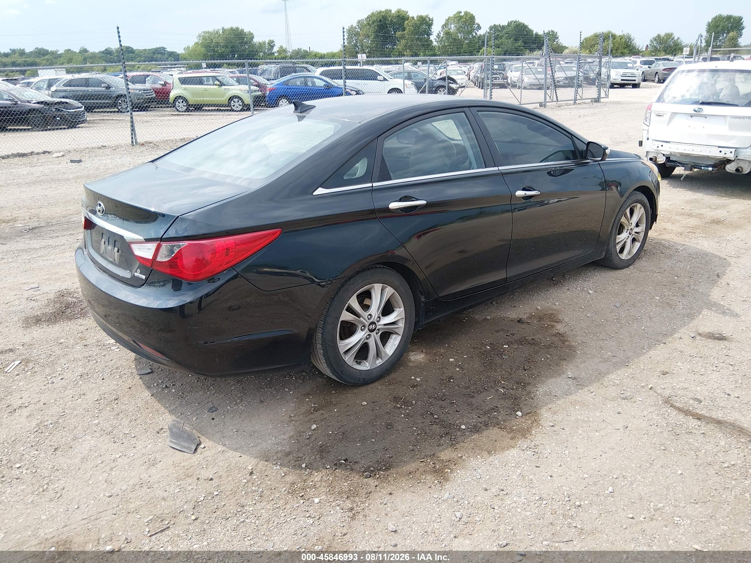2011 Hyundai Sonata Limited Black vin: 5NPEC4AC5BH074257