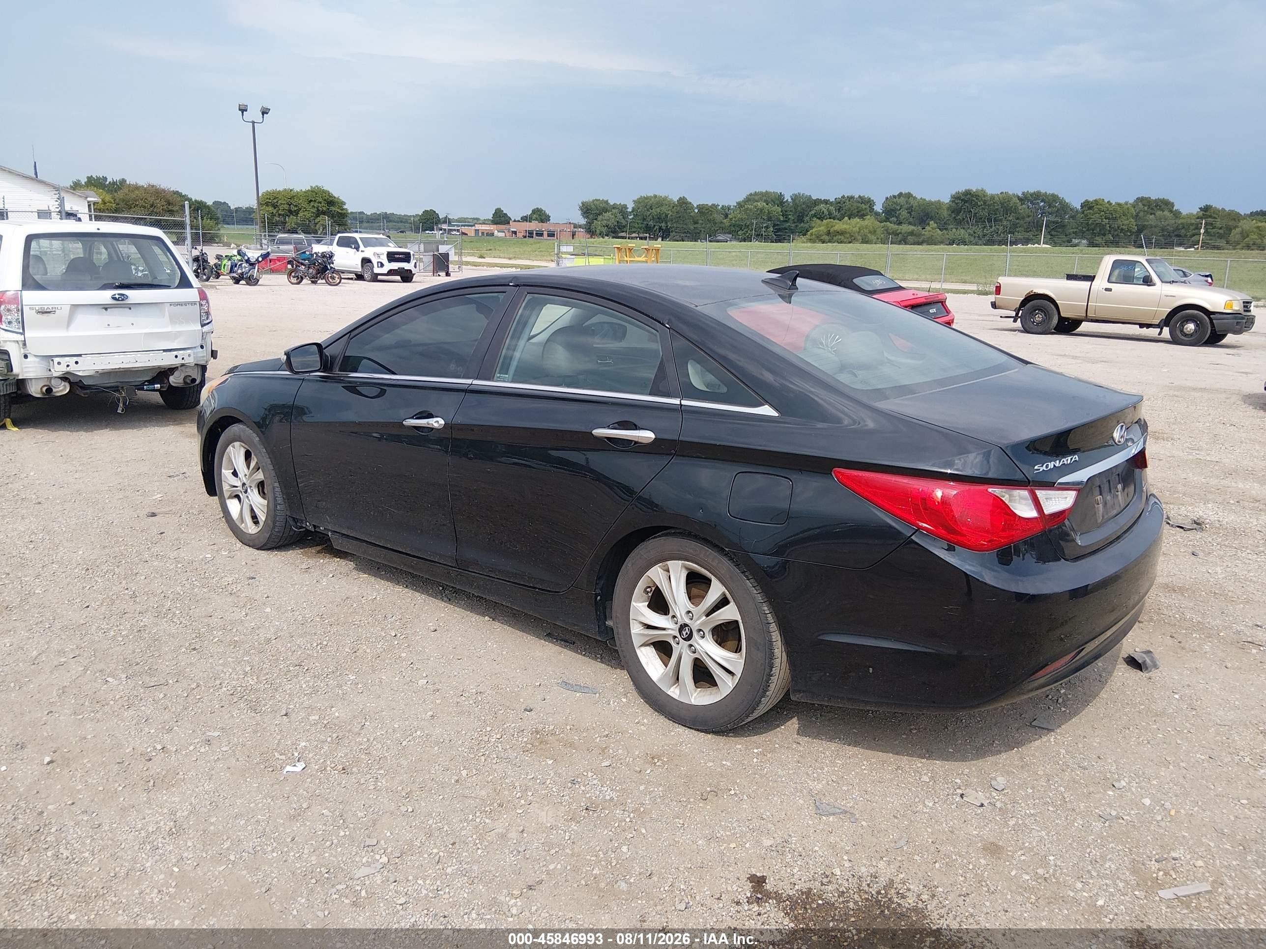 2011 Hyundai Sonata Limited Black vin: 5NPEC4AC5BH074257