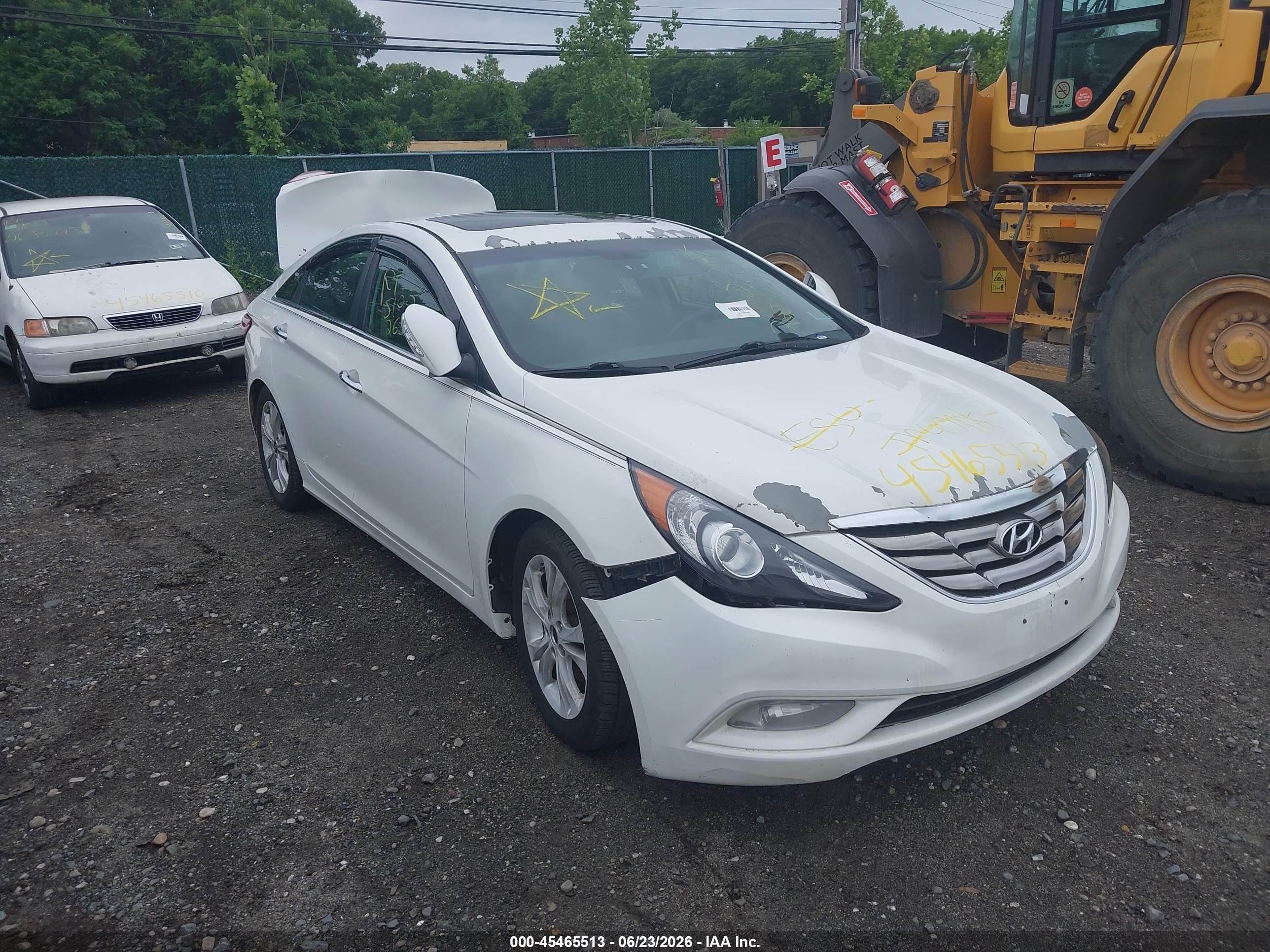 2011 Hyundai Sonata Limited White vin: 5NPEC4AC5BH079765