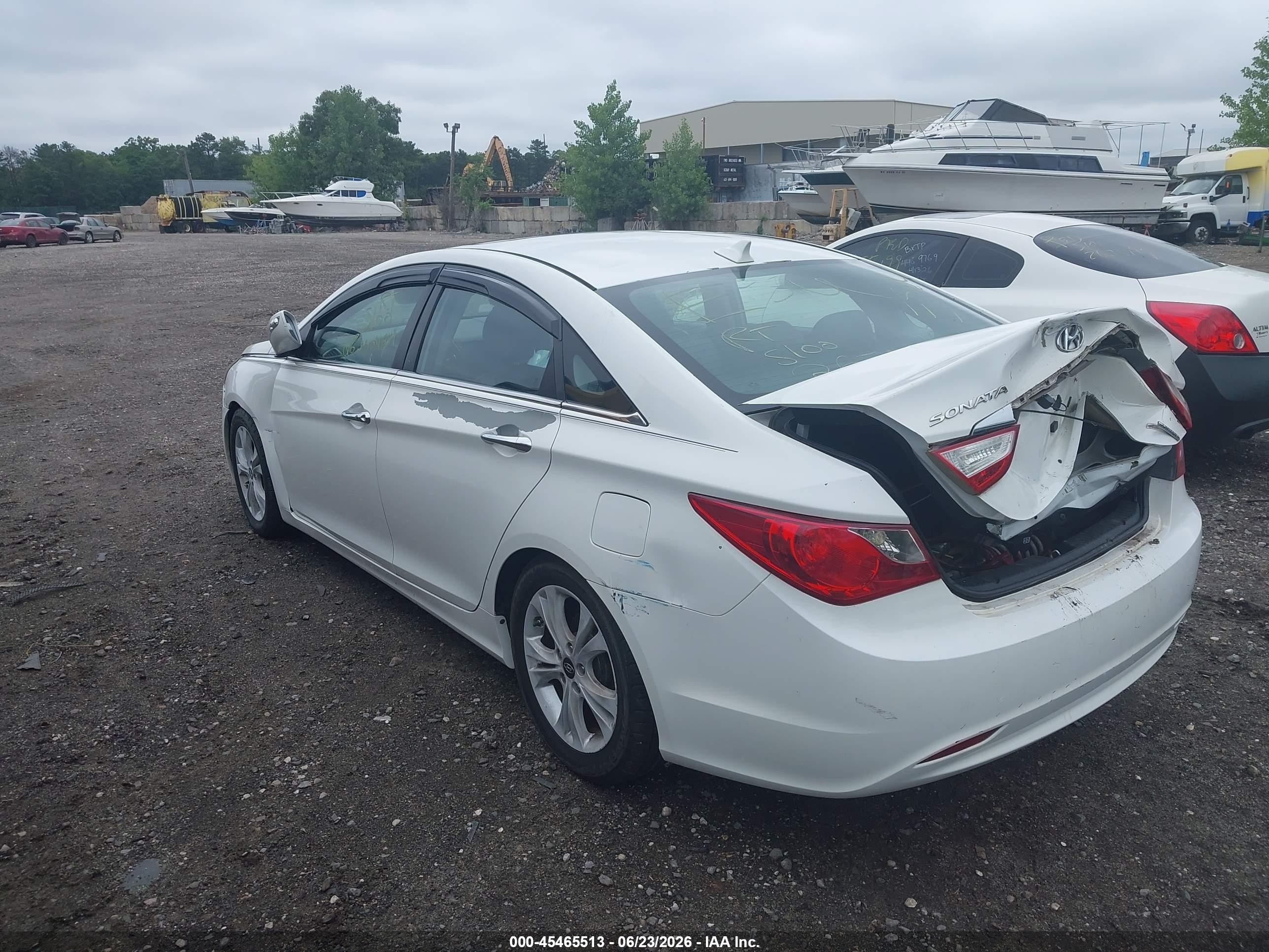 2011 Hyundai Sonata Limited White vin: 5NPEC4AC5BH079765
