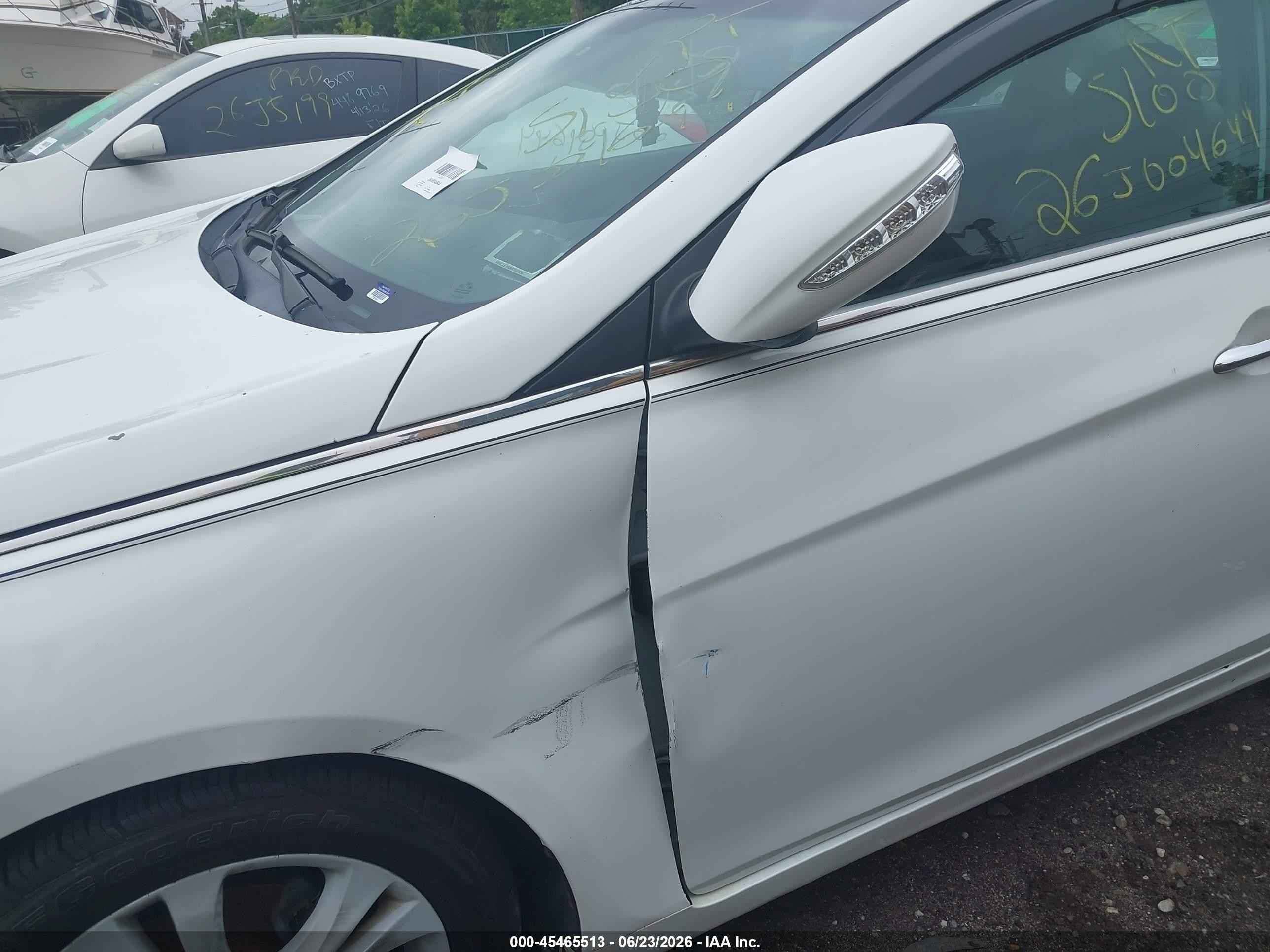 2011 Hyundai Sonata Limited White vin: 5NPEC4AC5BH079765