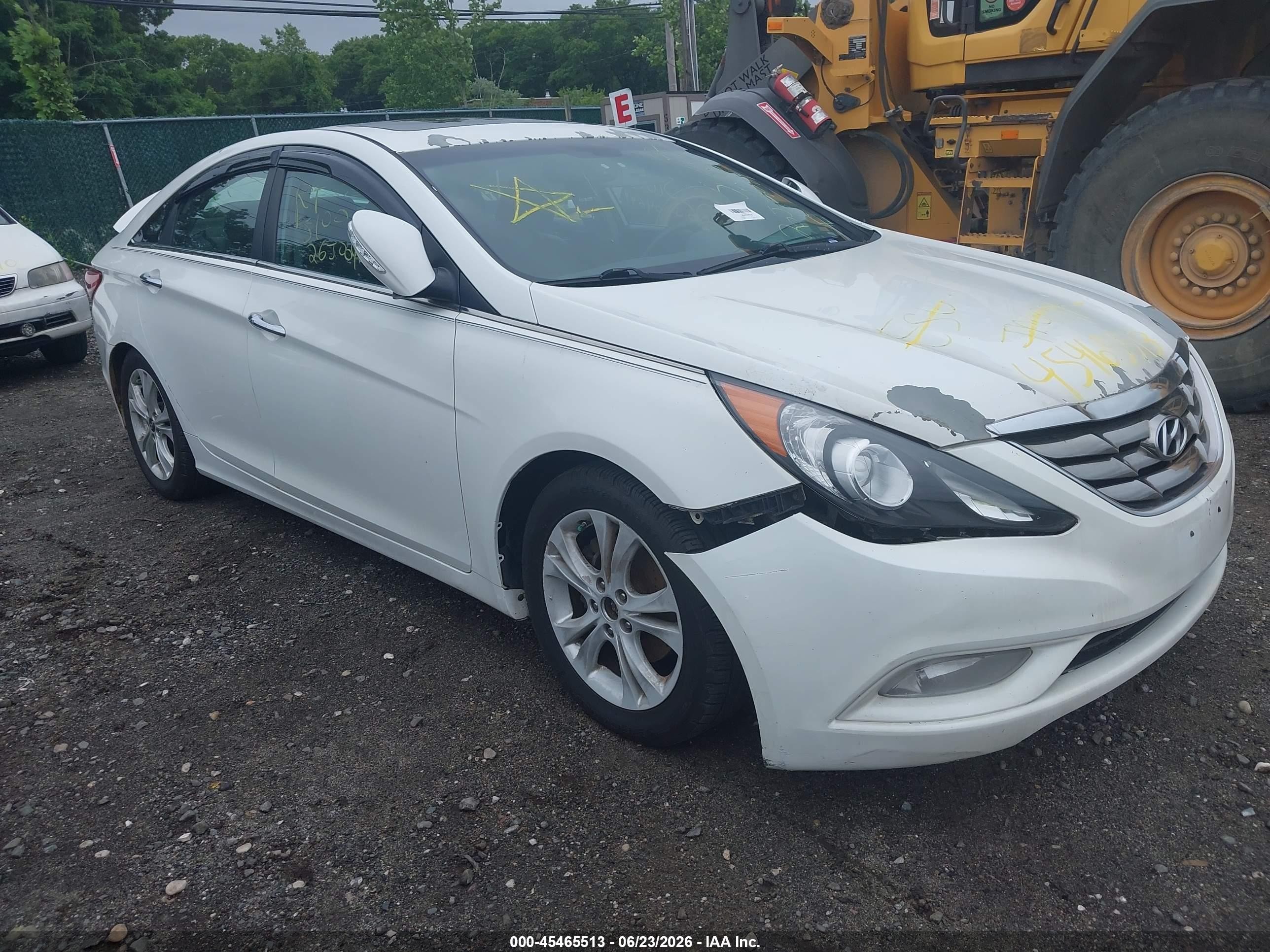 2011 Hyundai Sonata Limited White vin: 5NPEC4AC5BH079765