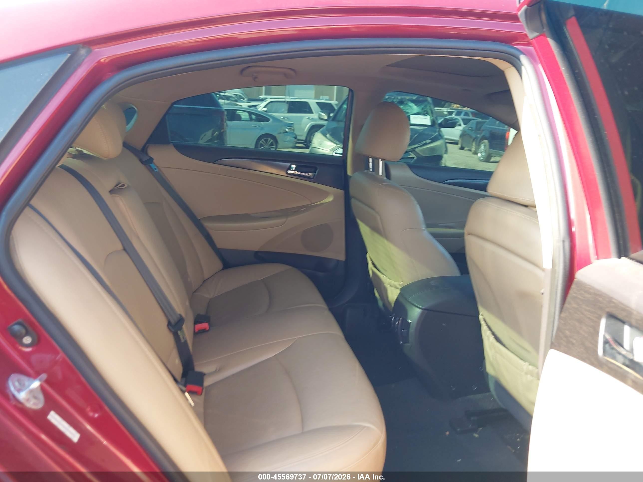 2011 Hyundai Sonata Limited Red vin: 5NPEC4AC5BH083007