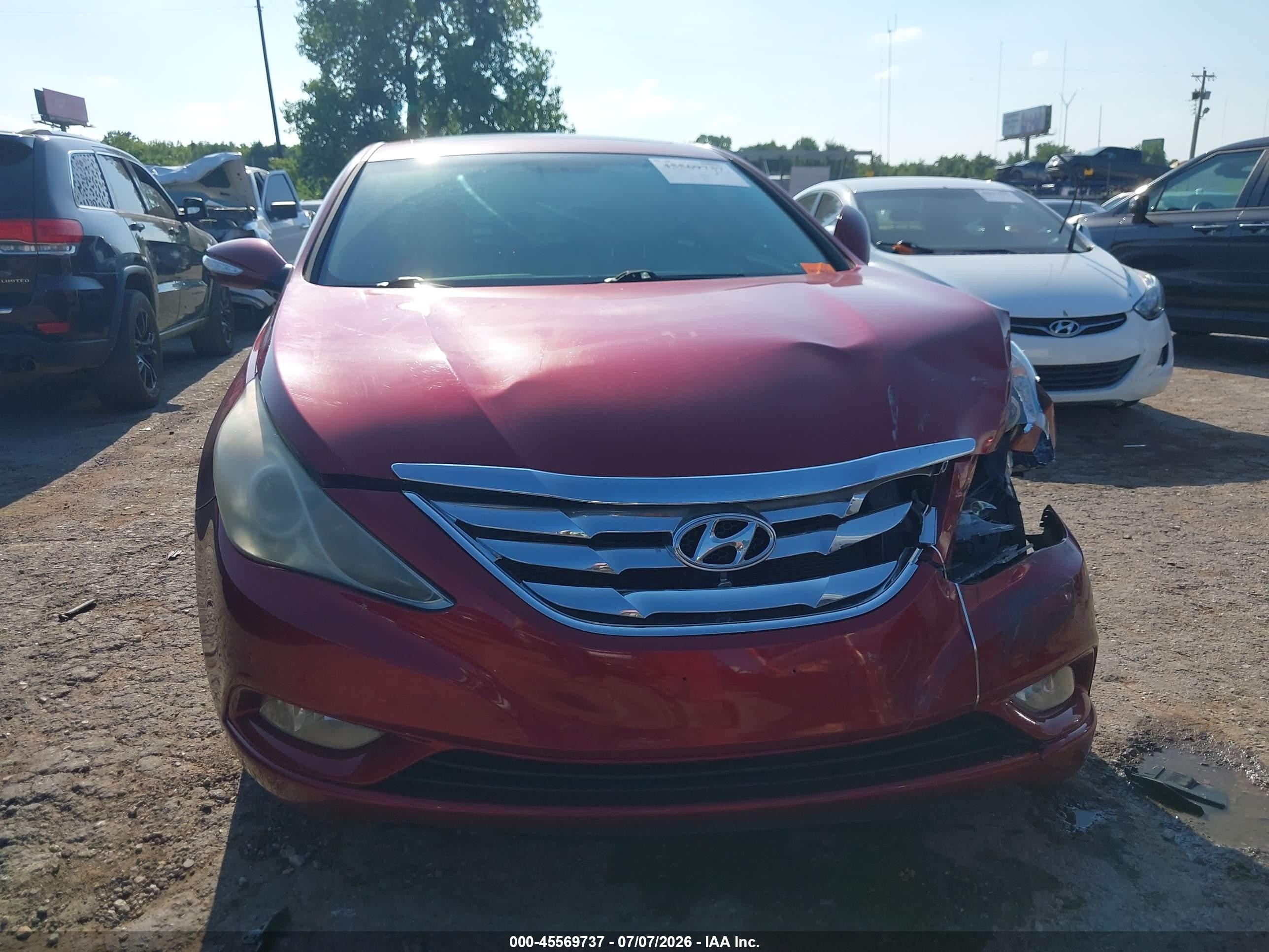 2011 Hyundai Sonata Limited Red vin: 5NPEC4AC5BH083007