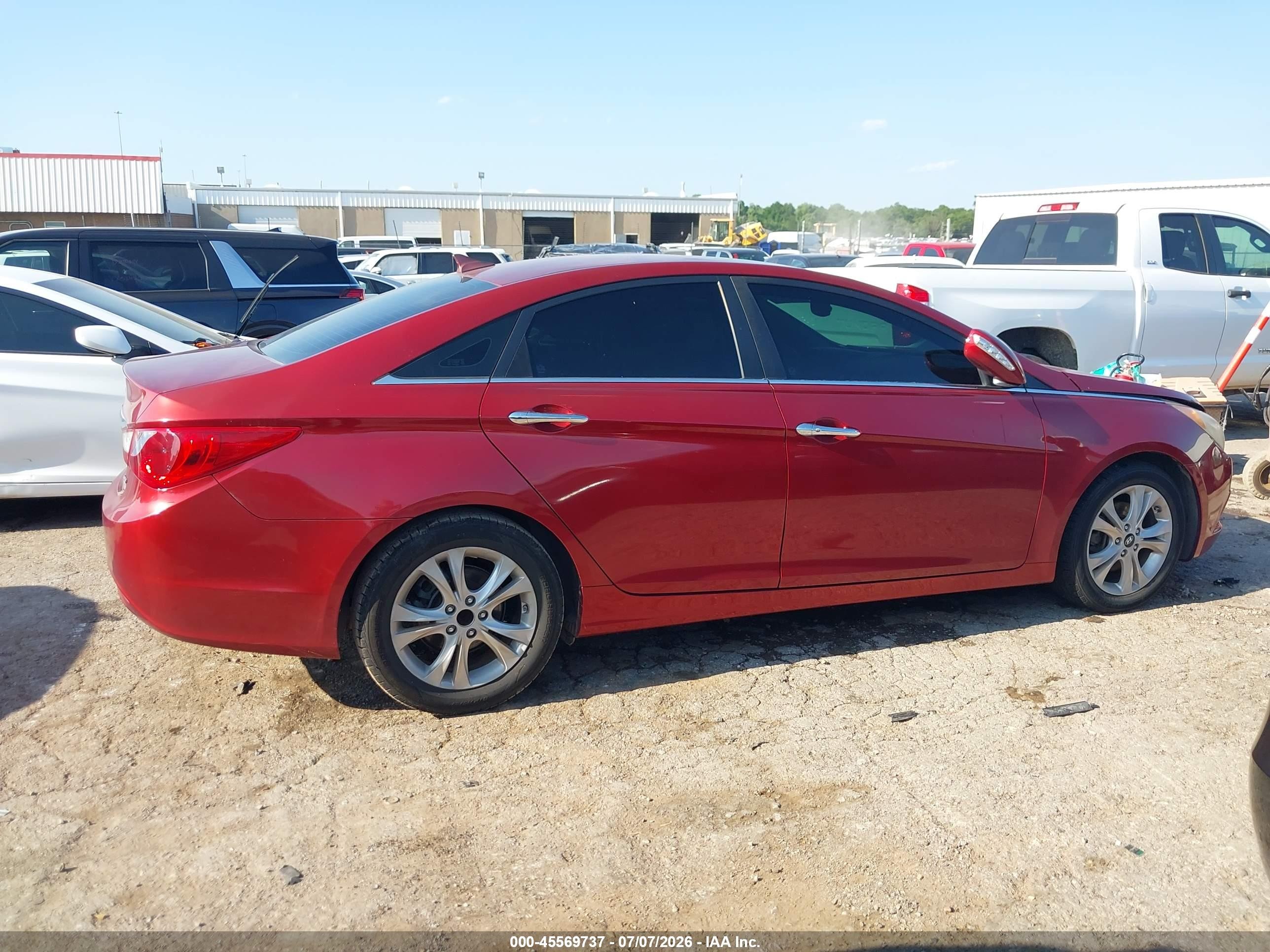 2011 Hyundai Sonata Limited Red vin: 5NPEC4AC5BH083007