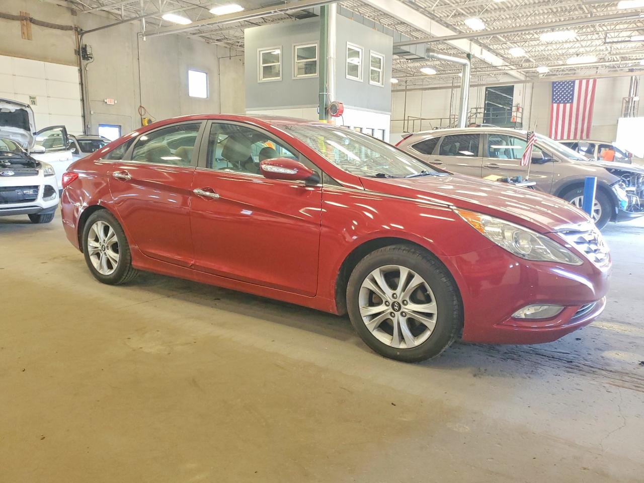 2011 Hyundai Sonata Limited Red vin: 5NPEC4AC5BH134067