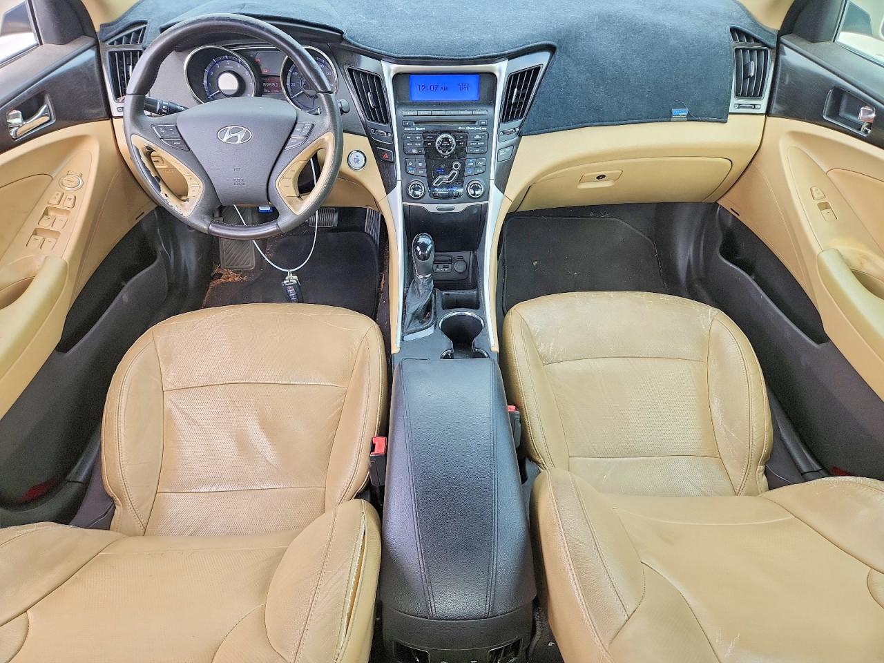 2011 Hyundai Sonata Limited Желто-коричневый vin: 5NPEC4AC5BH154951