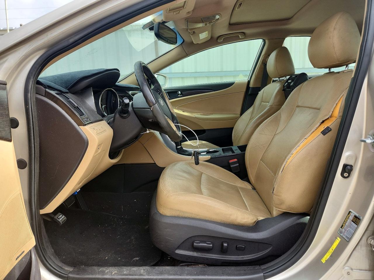 2011 Hyundai Sonata Limited Желто-коричневый vin: 5NPEC4AC5BH154951