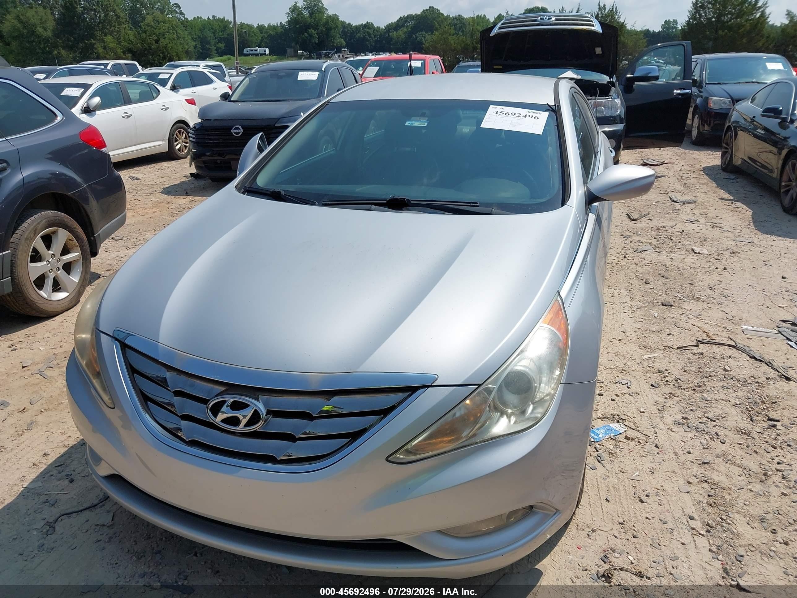 2011 Hyundai Sonata Se Silver vin: 5NPEC4AC5BH235626