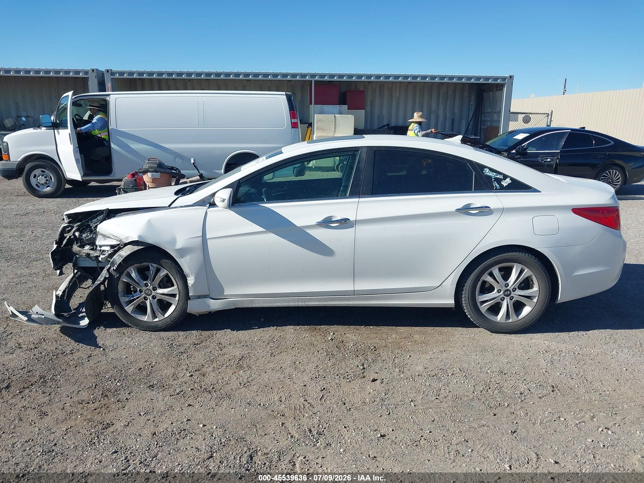 2011 Hyundai Sonata Limited White vin: 5NPEC4AC5BH237120