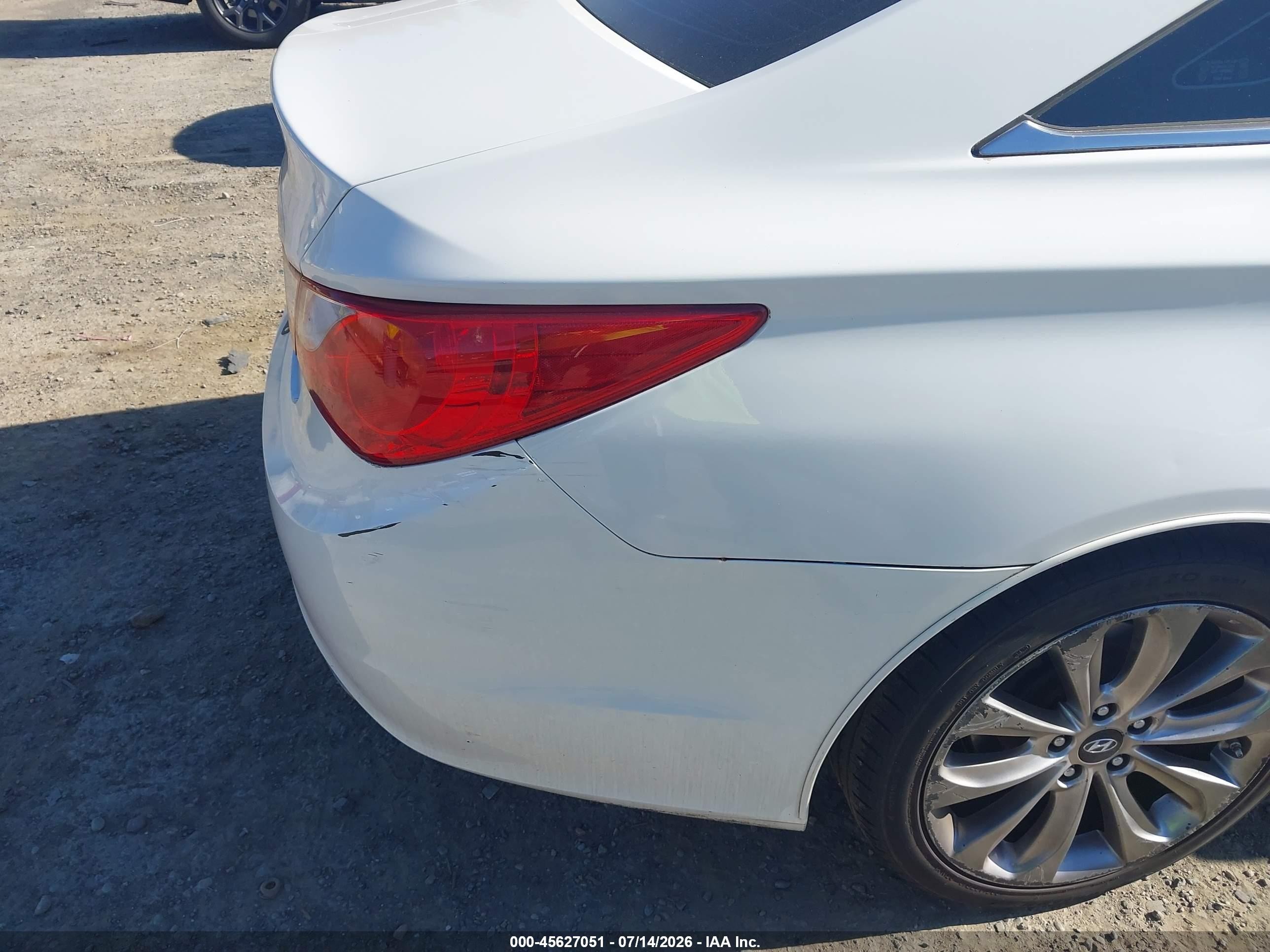 2012 Hyundai Sonata Se White vin: 5NPEC4AC5CH332567