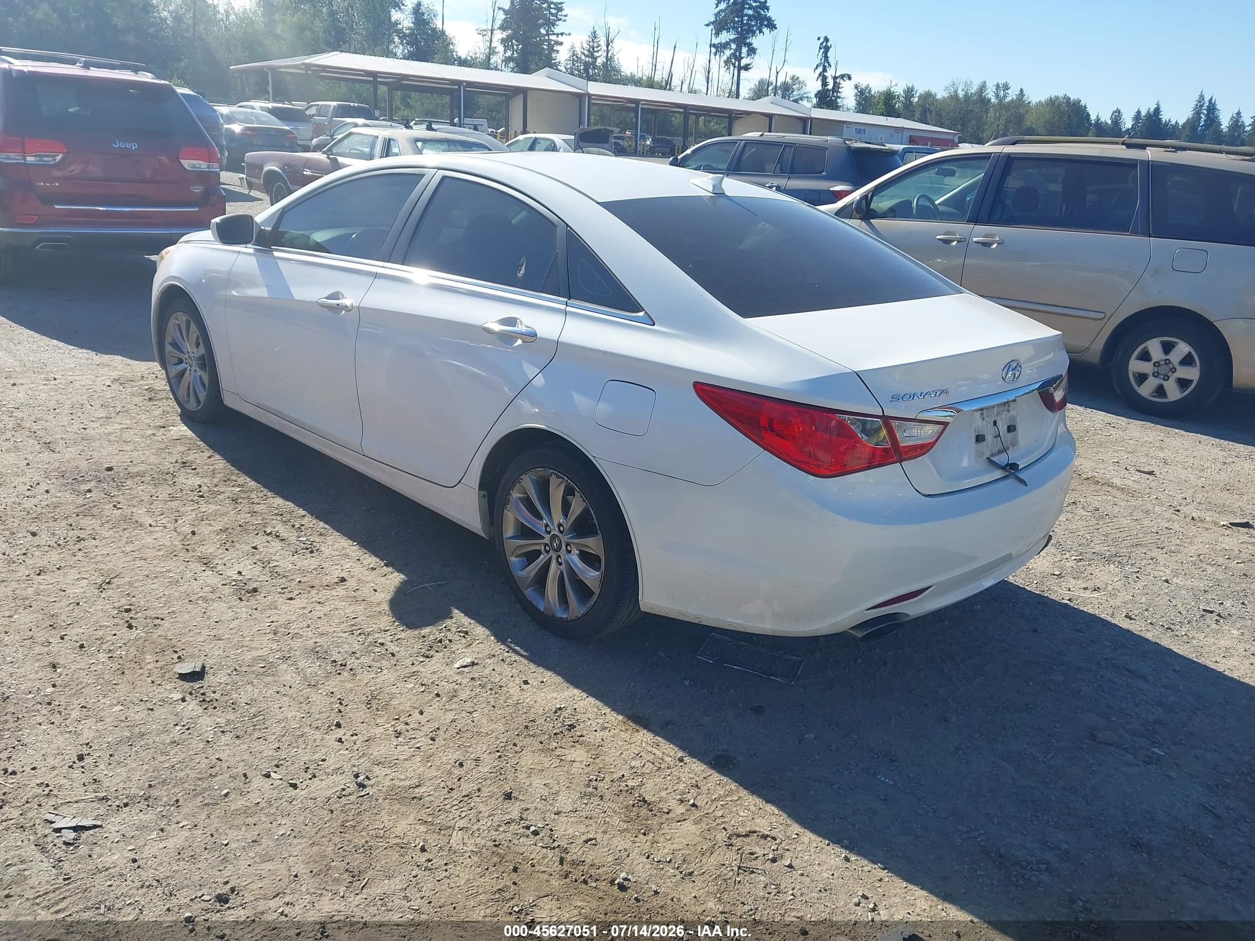 2012 Hyundai Sonata Se White vin: 5NPEC4AC5CH332567