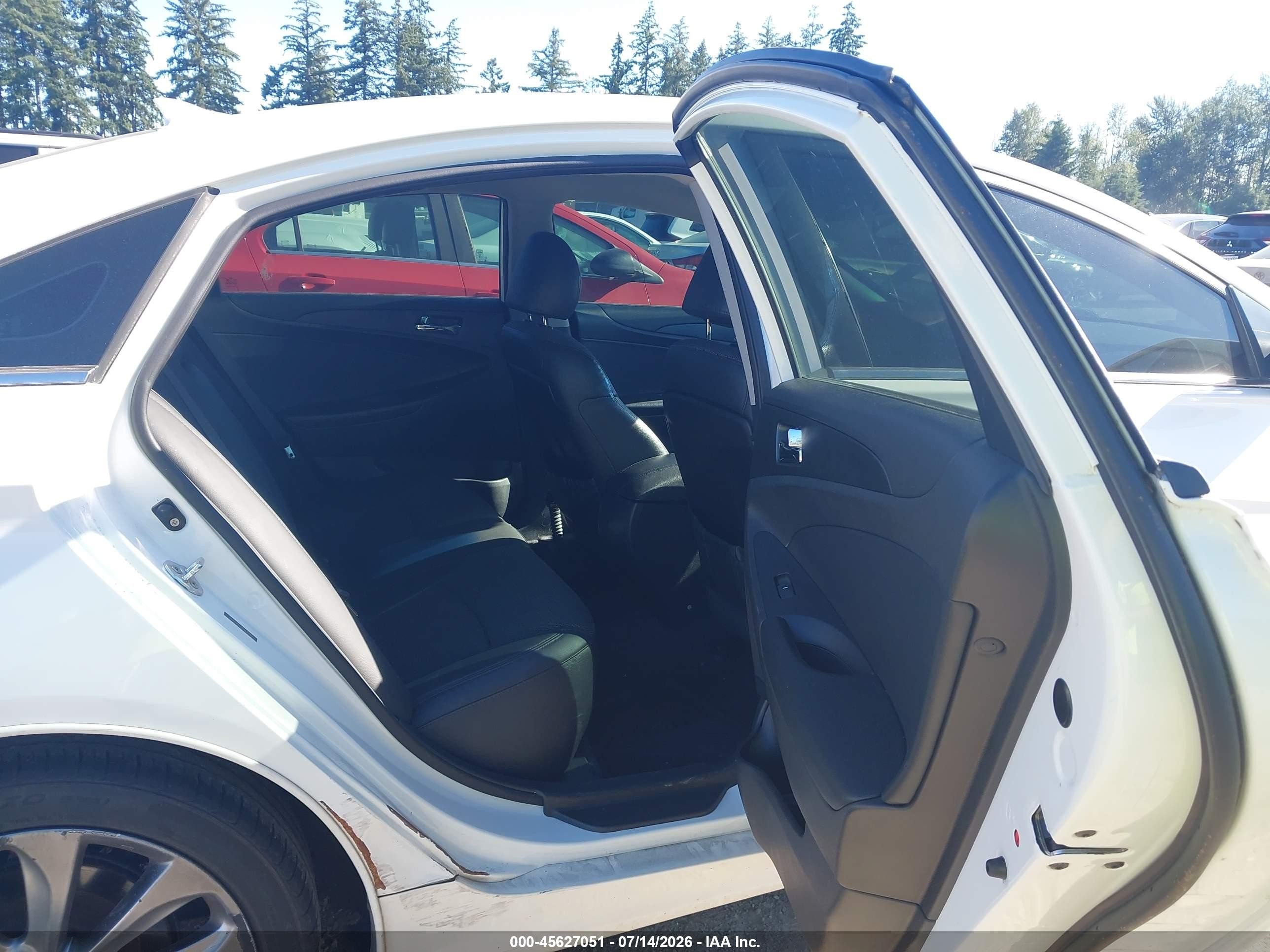 2012 Hyundai Sonata Se White vin: 5NPEC4AC5CH332567
