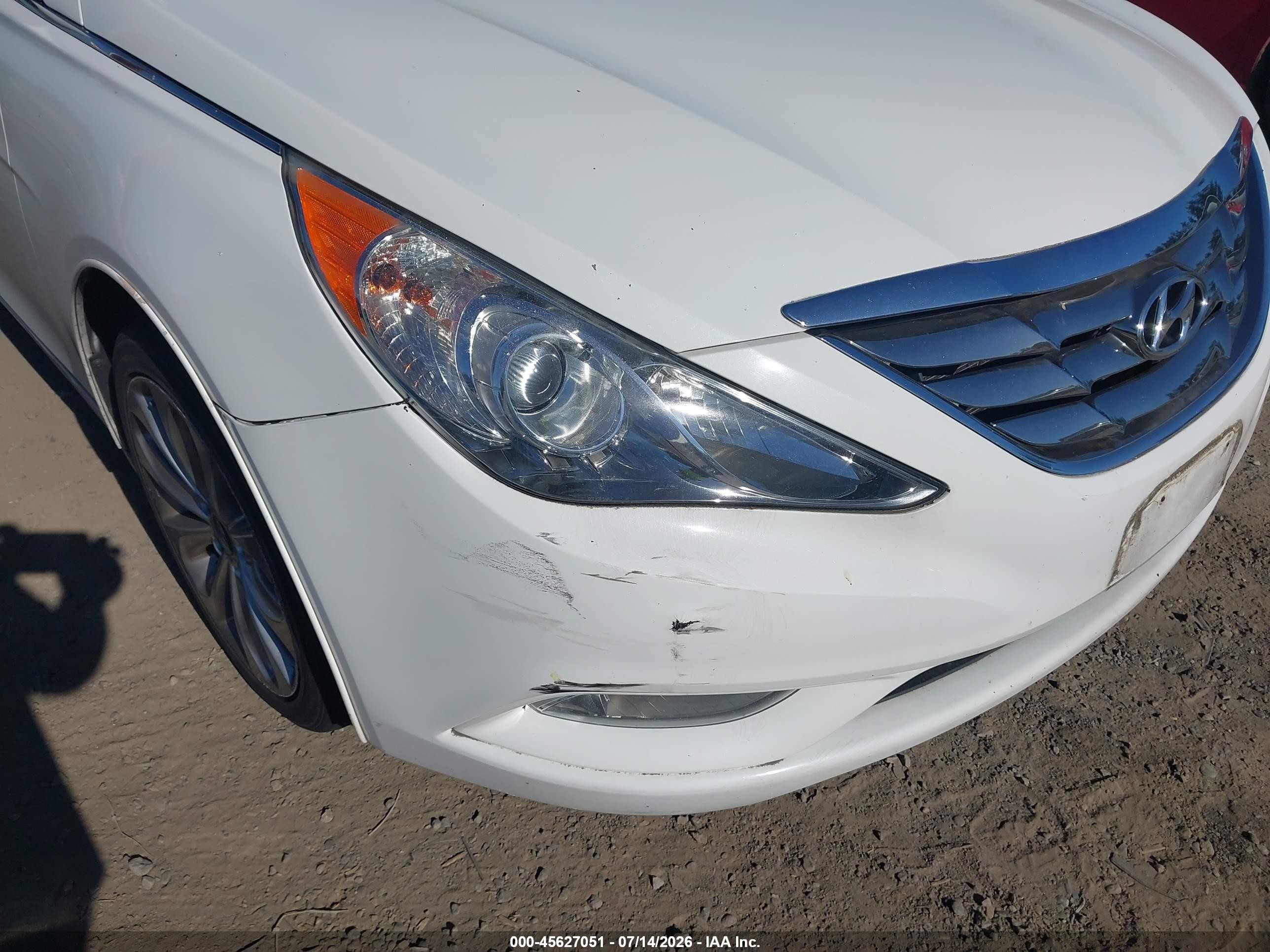 2012 Hyundai Sonata Se White vin: 5NPEC4AC5CH332567