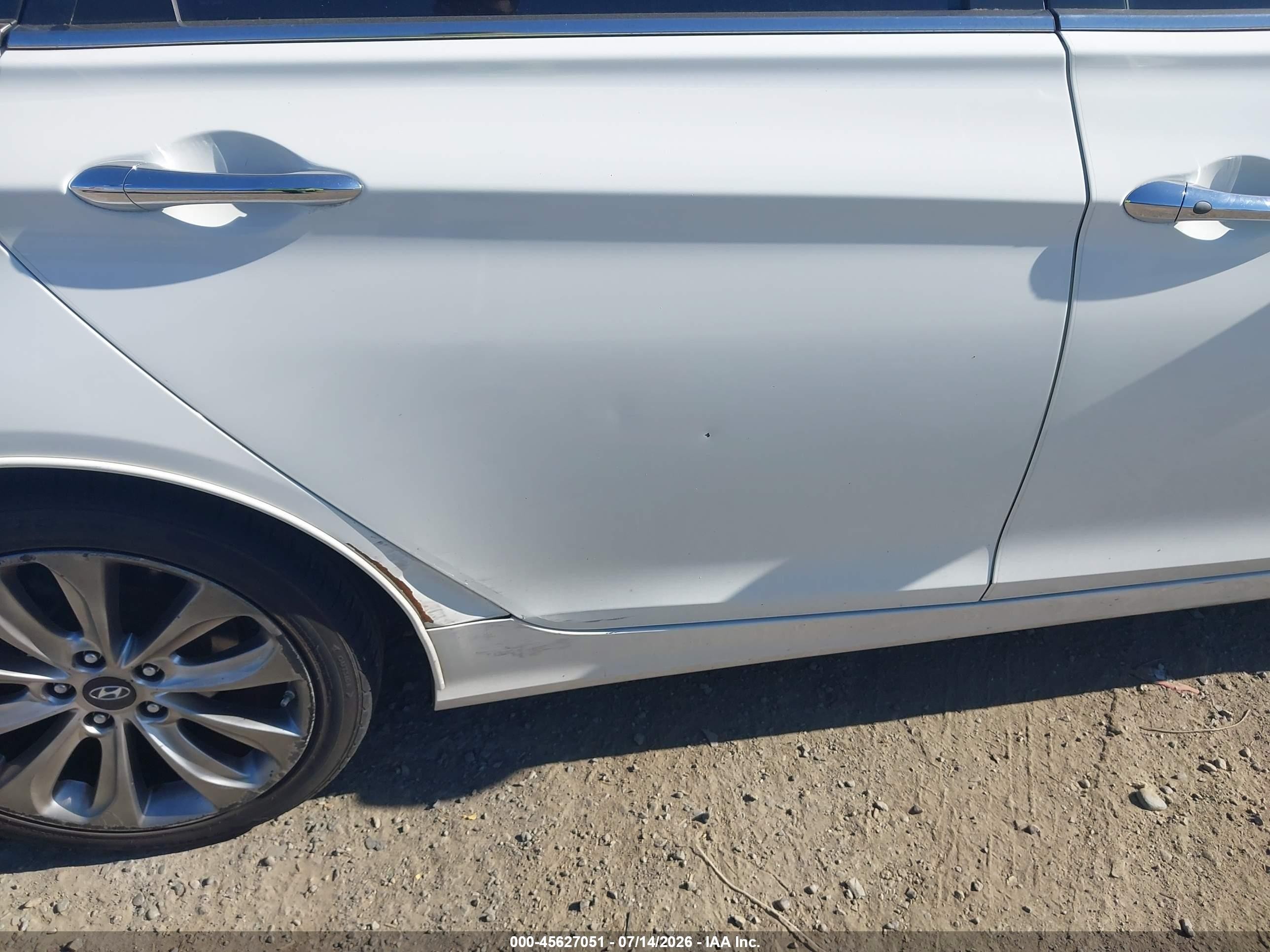 2012 Hyundai Sonata Se White vin: 5NPEC4AC5CH332567