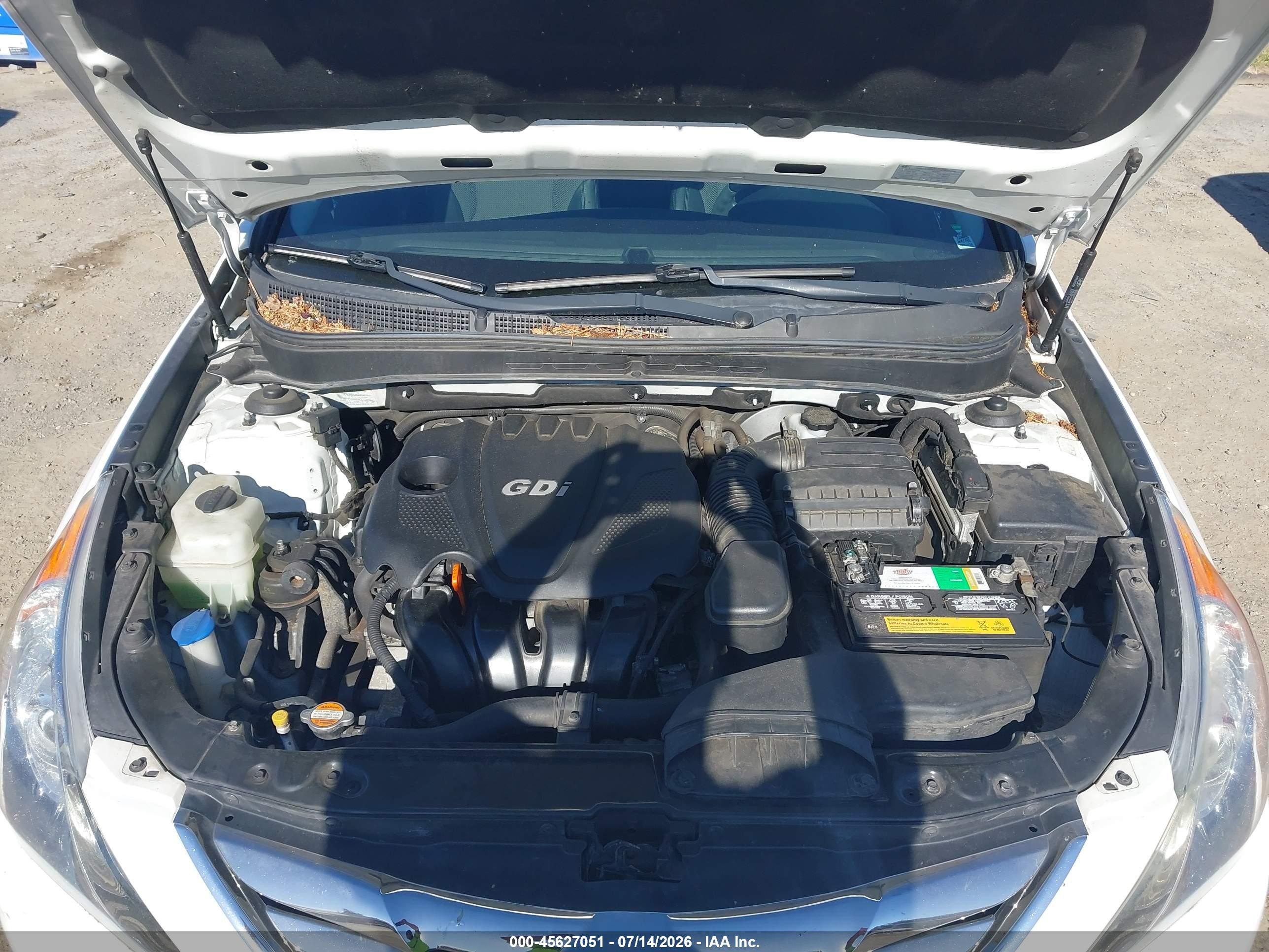 2012 Hyundai Sonata Se White vin: 5NPEC4AC5CH332567