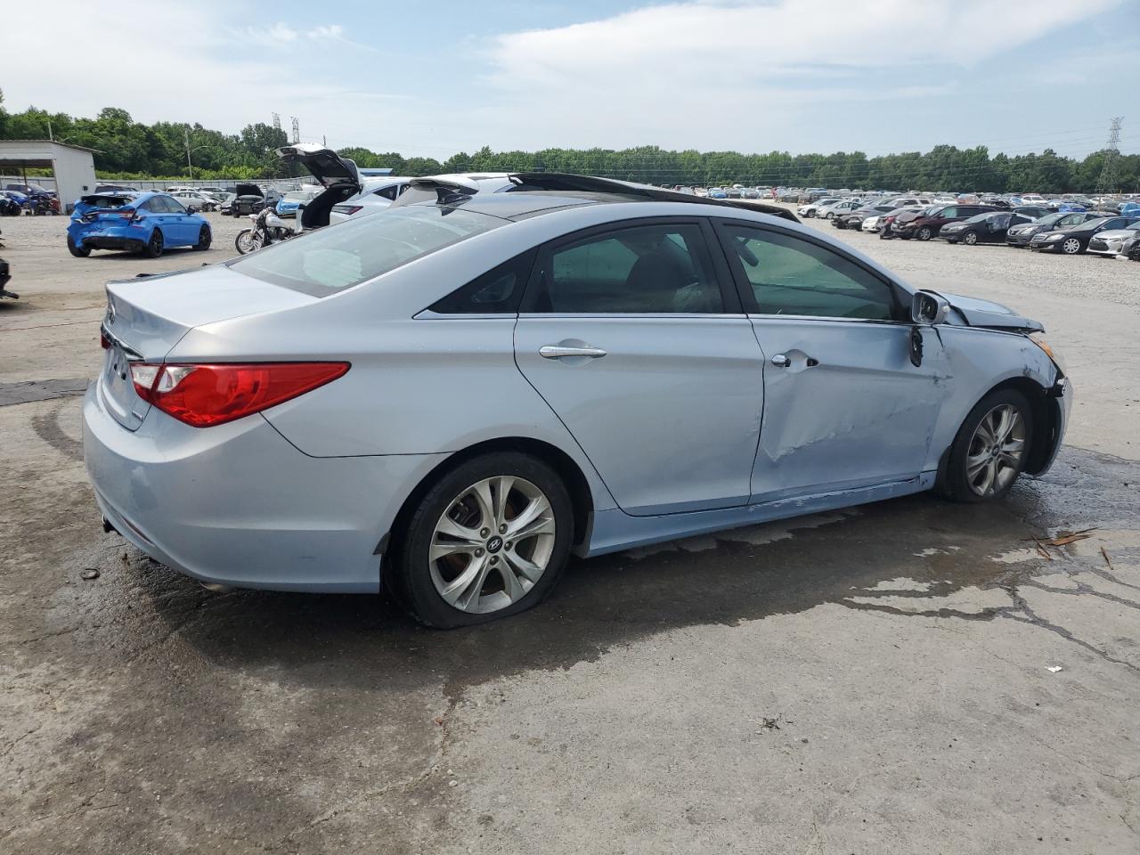 2012 Hyundai Sonata Limited Blue vin: 5NPEC4AC5CH359896