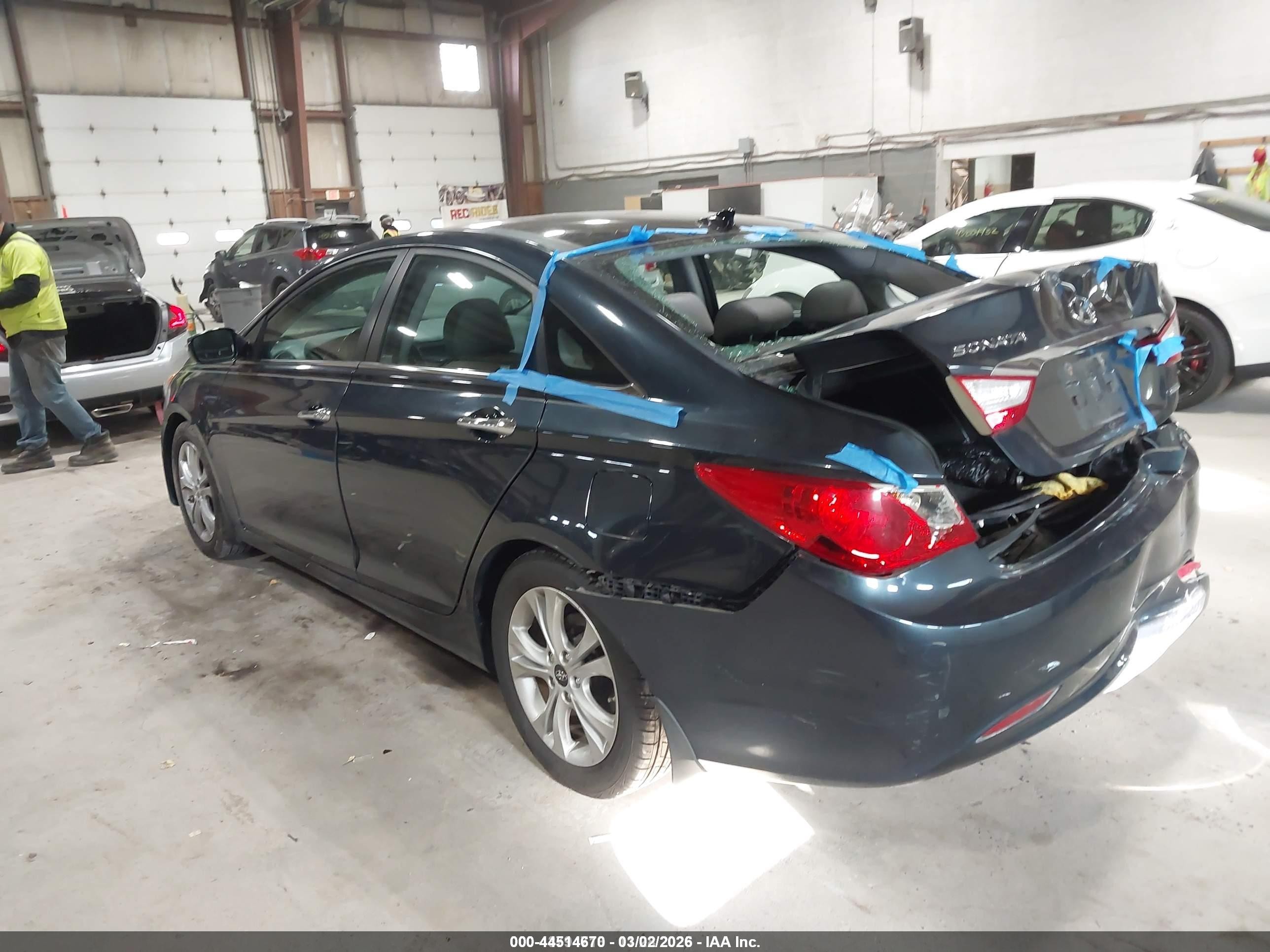 2012 Hyundai Sonata Limited Blue vin: 5NPEC4AC5CH377606