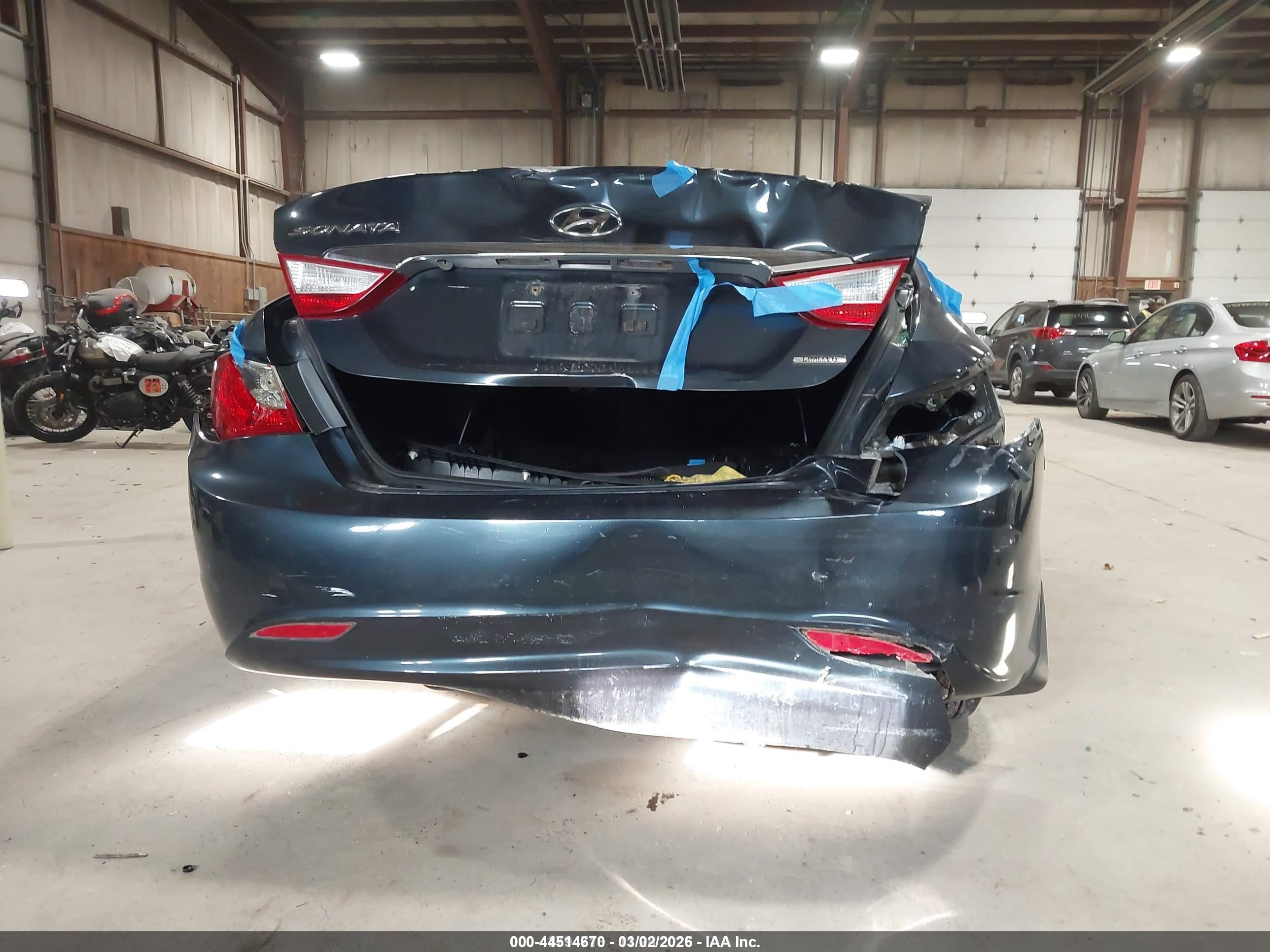 2012 Hyundai Sonata Limited Blue vin: 5NPEC4AC5CH377606