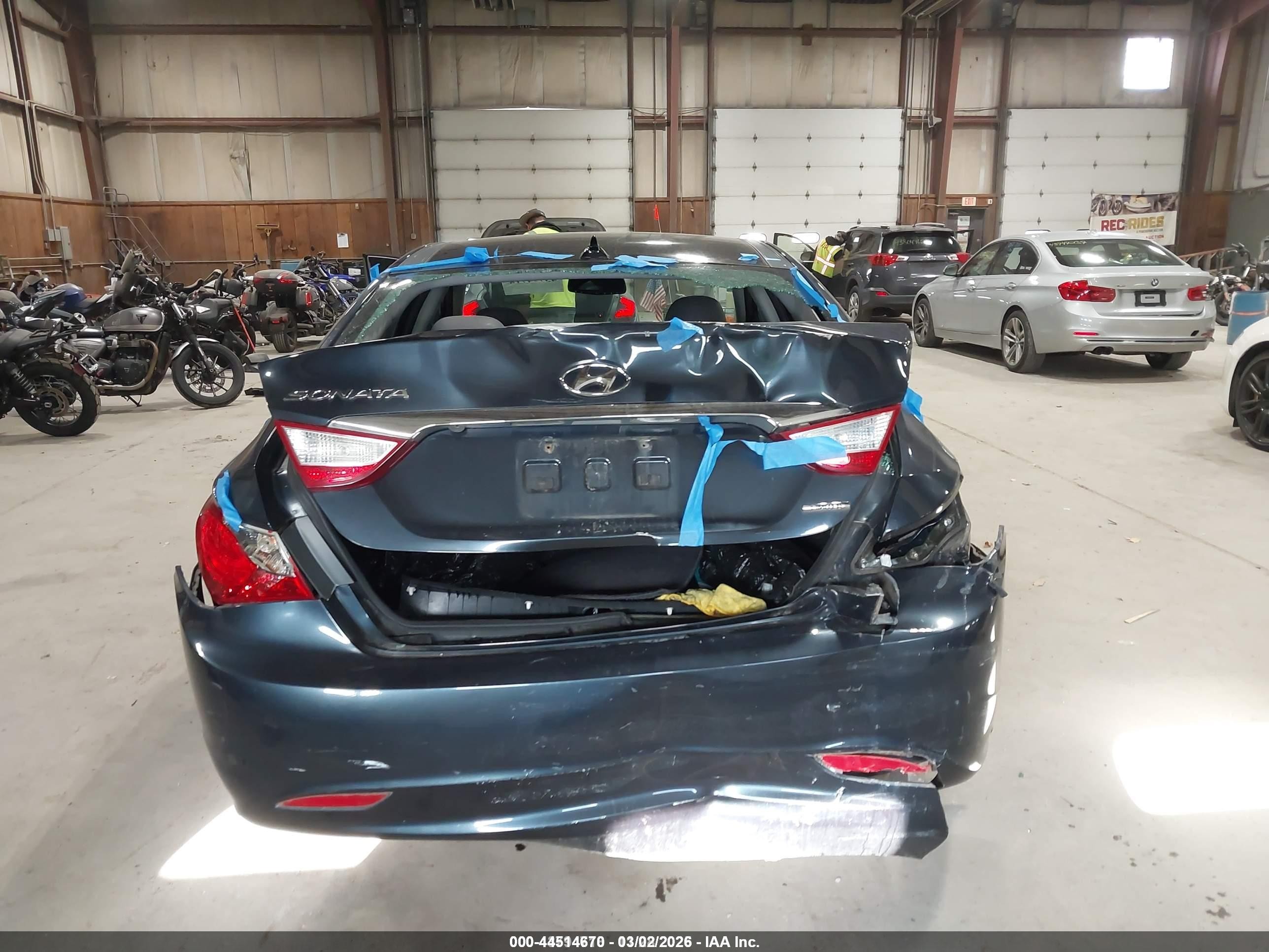 2012 Hyundai Sonata Limited Blue vin: 5NPEC4AC5CH377606