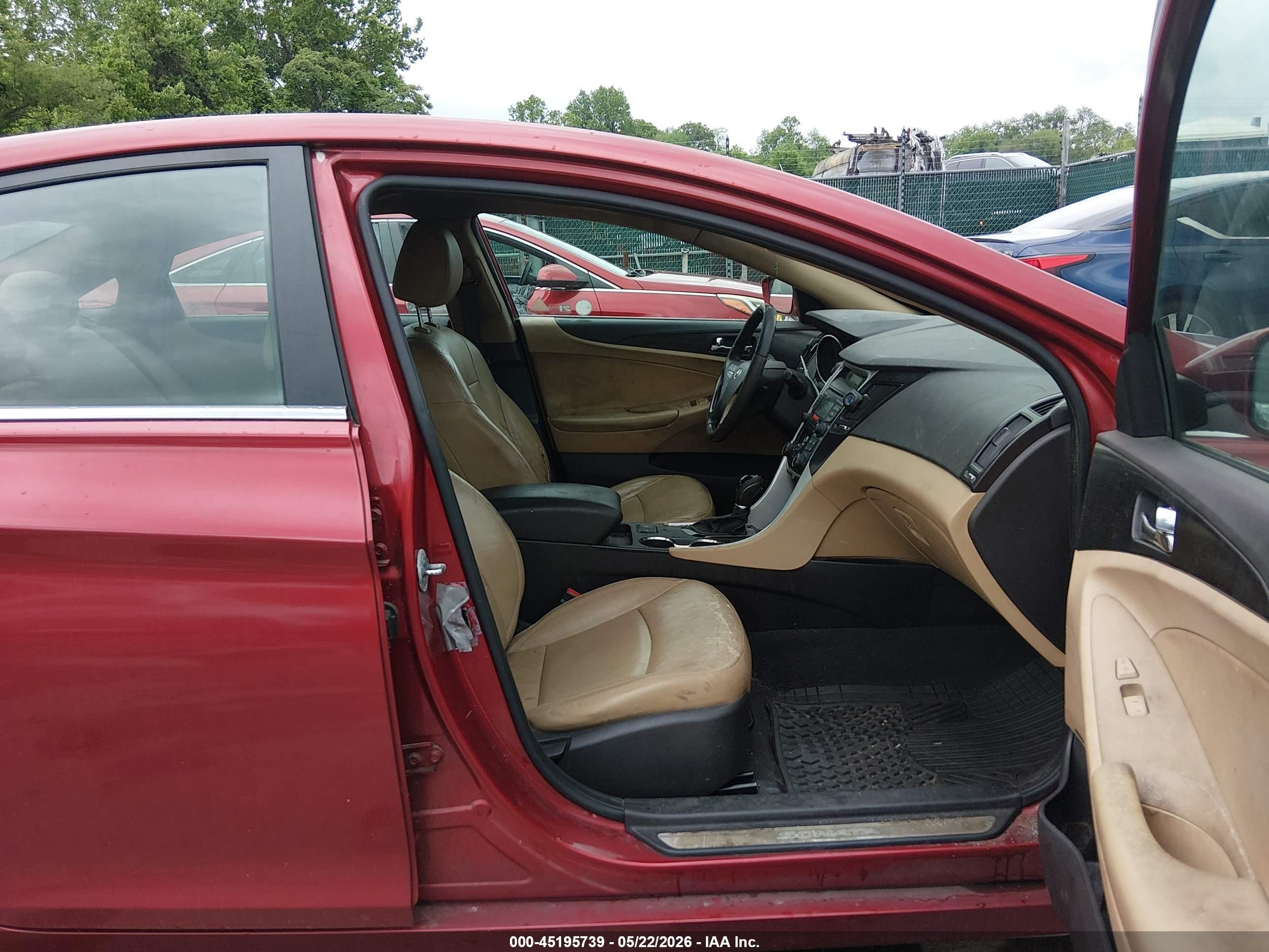 2012 Hyundai Sonata Limited Red vin: 5NPEC4AC5CH422317
