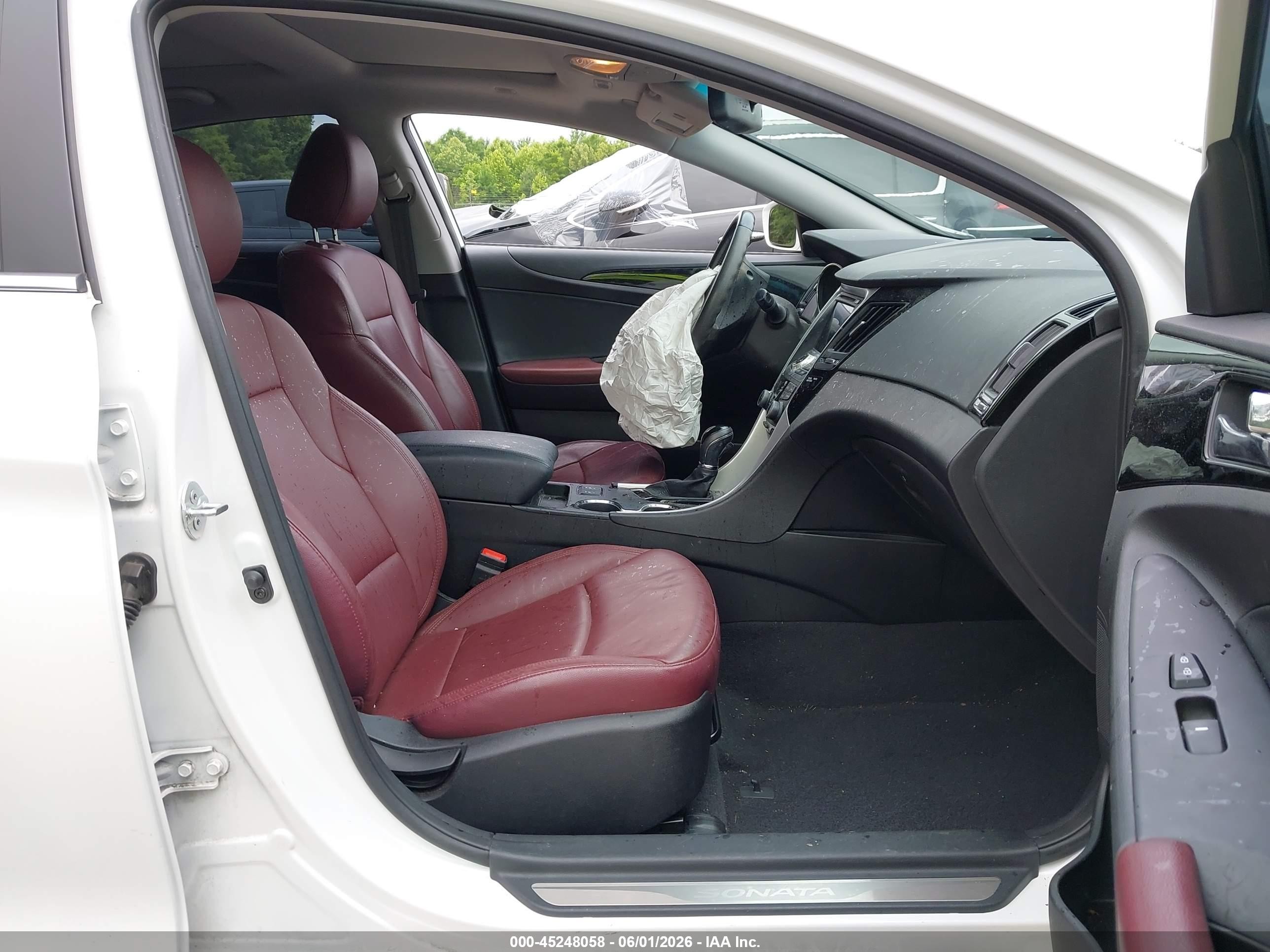 2012 Hyundai Sonata Limited White vin: 5NPEC4AC5CH450621