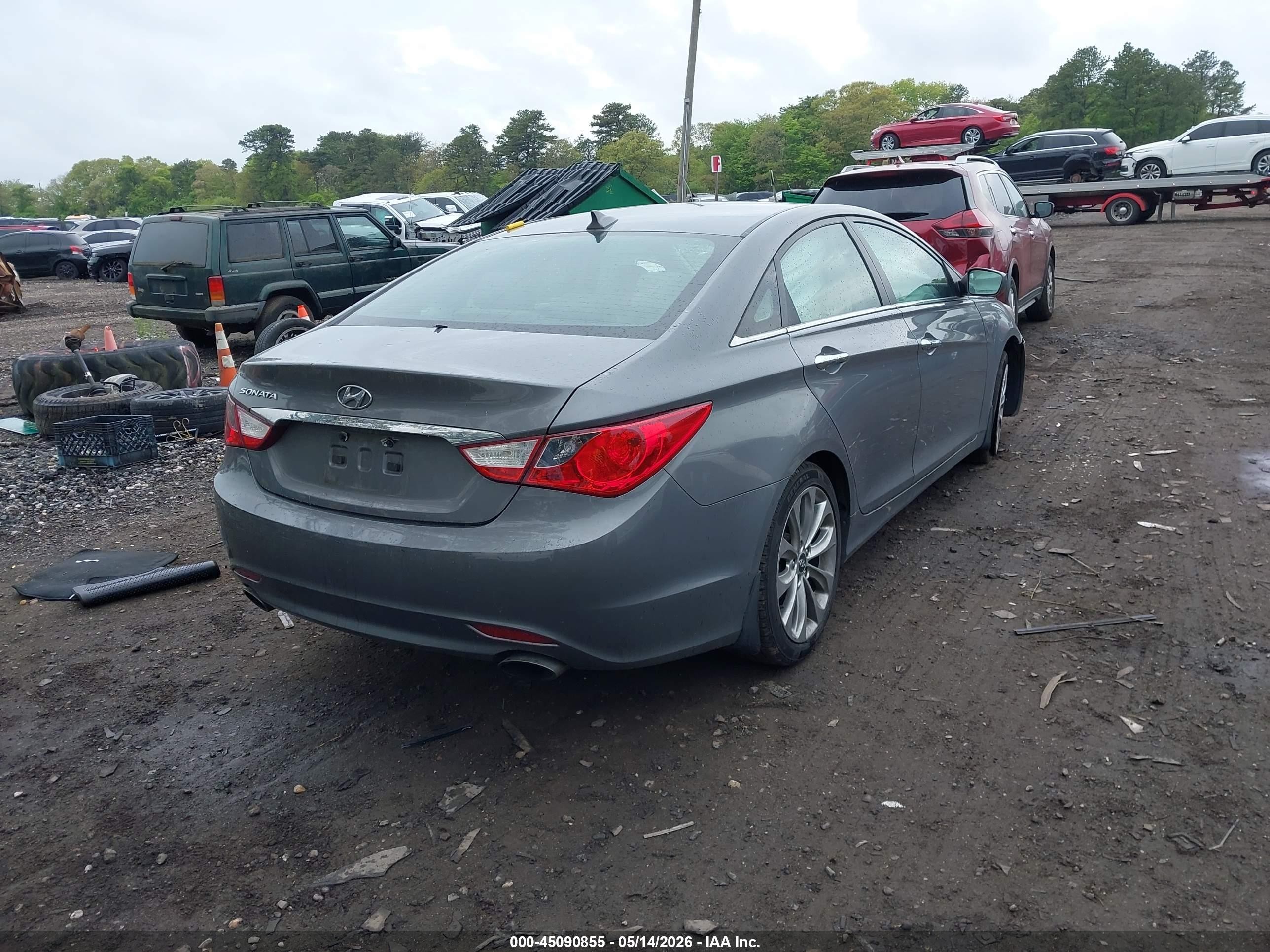 2012 Hyundai Sonata Se Gray vin: 5NPEC4AC5CH453809