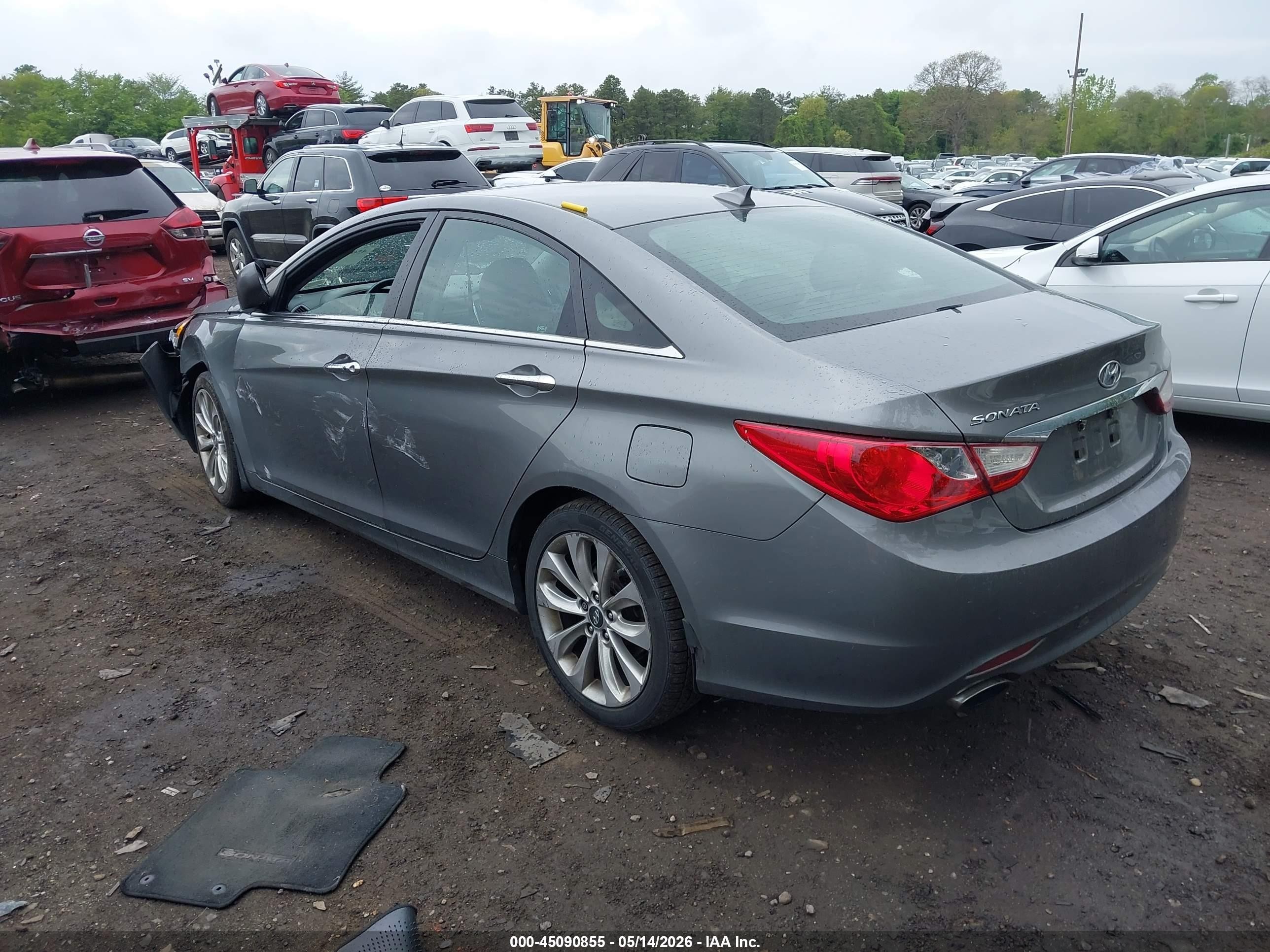 2012 Hyundai Sonata Se Gray vin: 5NPEC4AC5CH453809