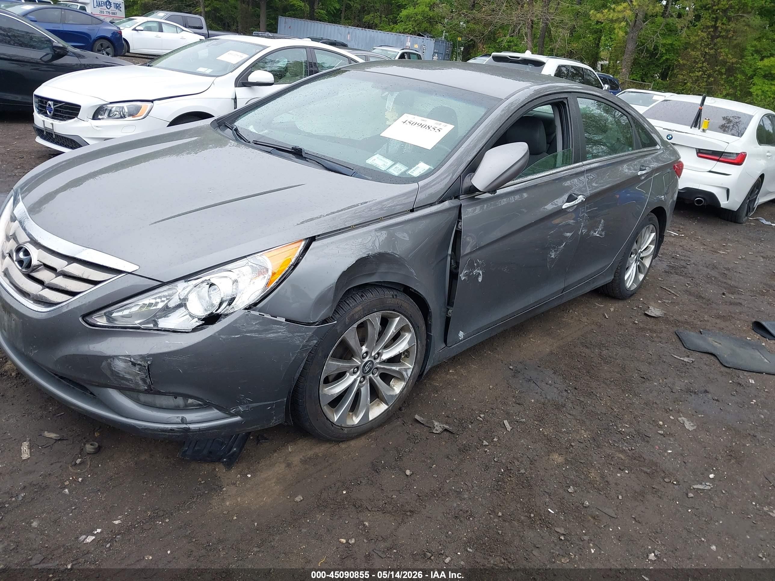 2012 Hyundai Sonata Se Gray vin: 5NPEC4AC5CH453809