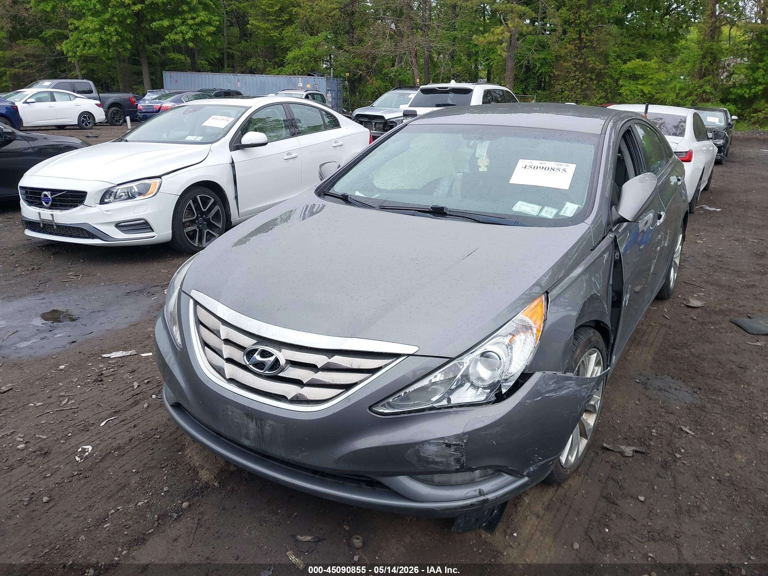 2012 Hyundai Sonata Se Gray vin: 5NPEC4AC5CH453809