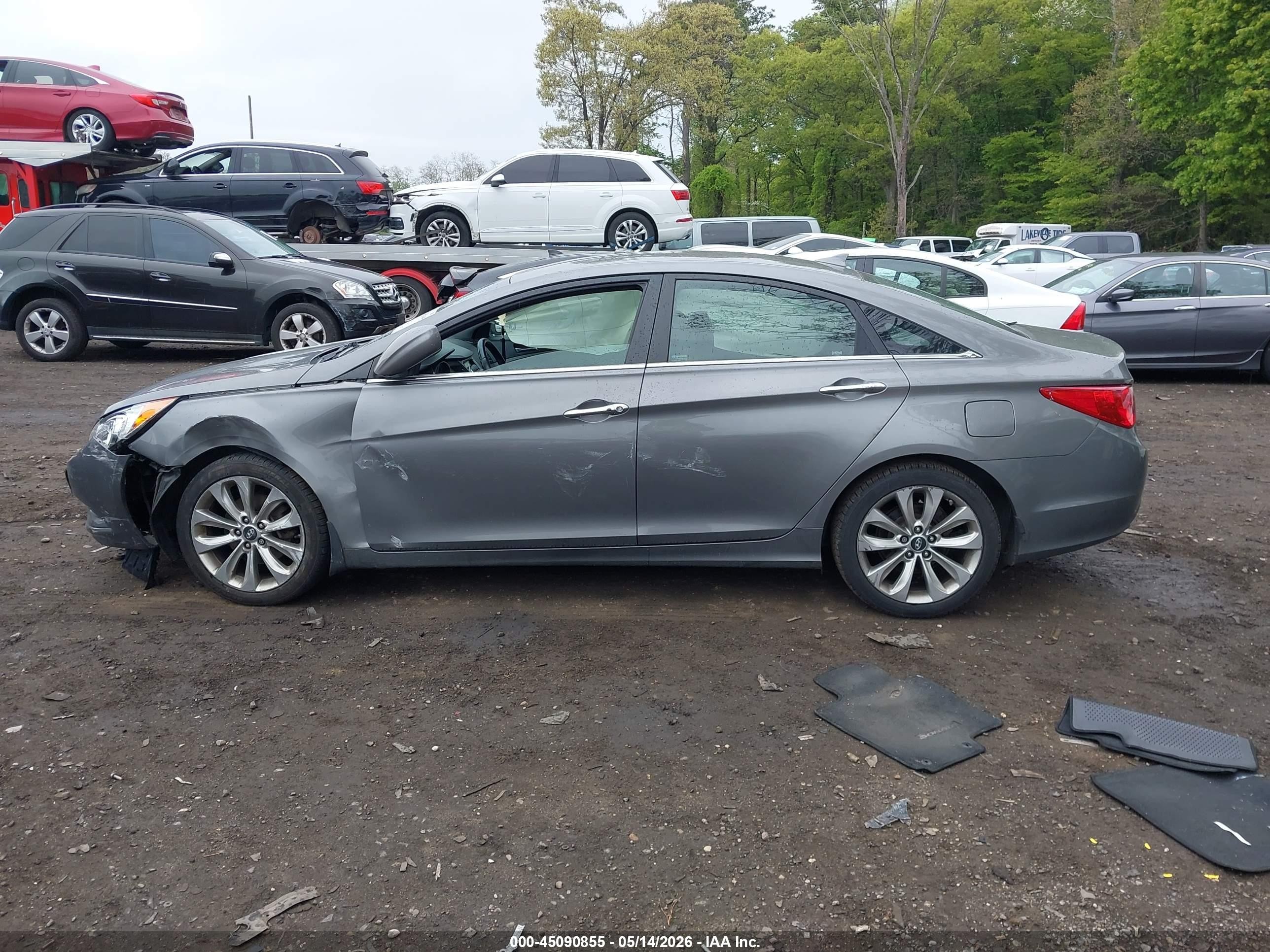 2012 Hyundai Sonata Se Gray vin: 5NPEC4AC5CH453809