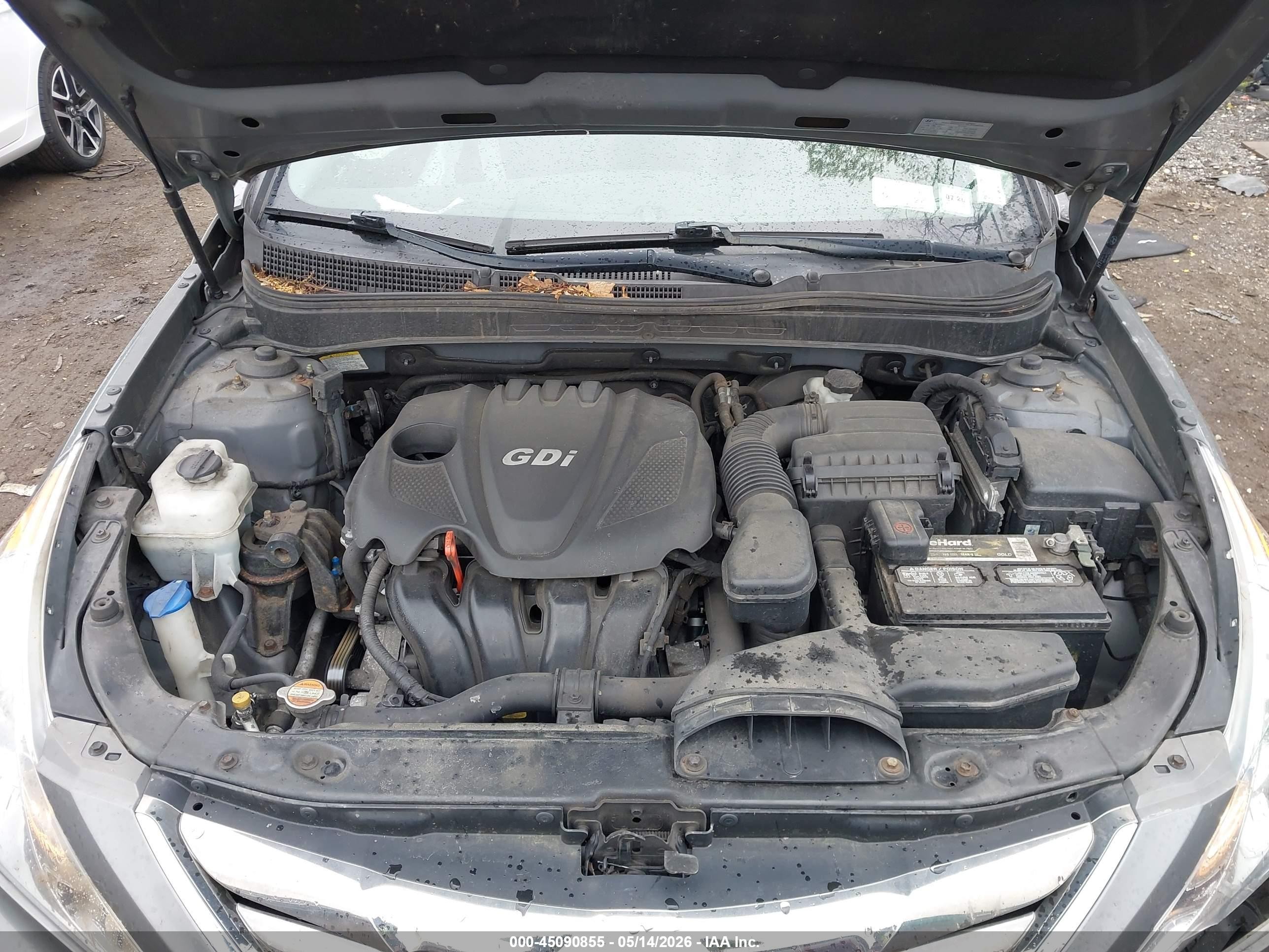 2012 Hyundai Sonata Se Gray vin: 5NPEC4AC5CH453809