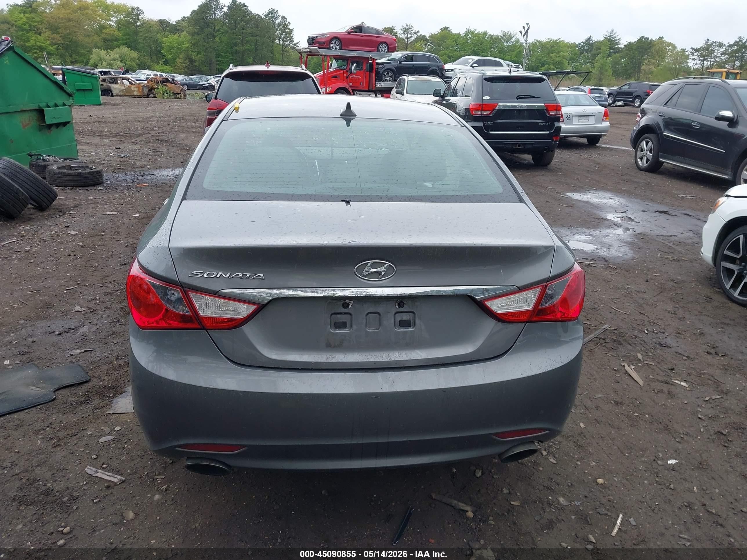 2012 Hyundai Sonata Se Gray vin: 5NPEC4AC5CH453809