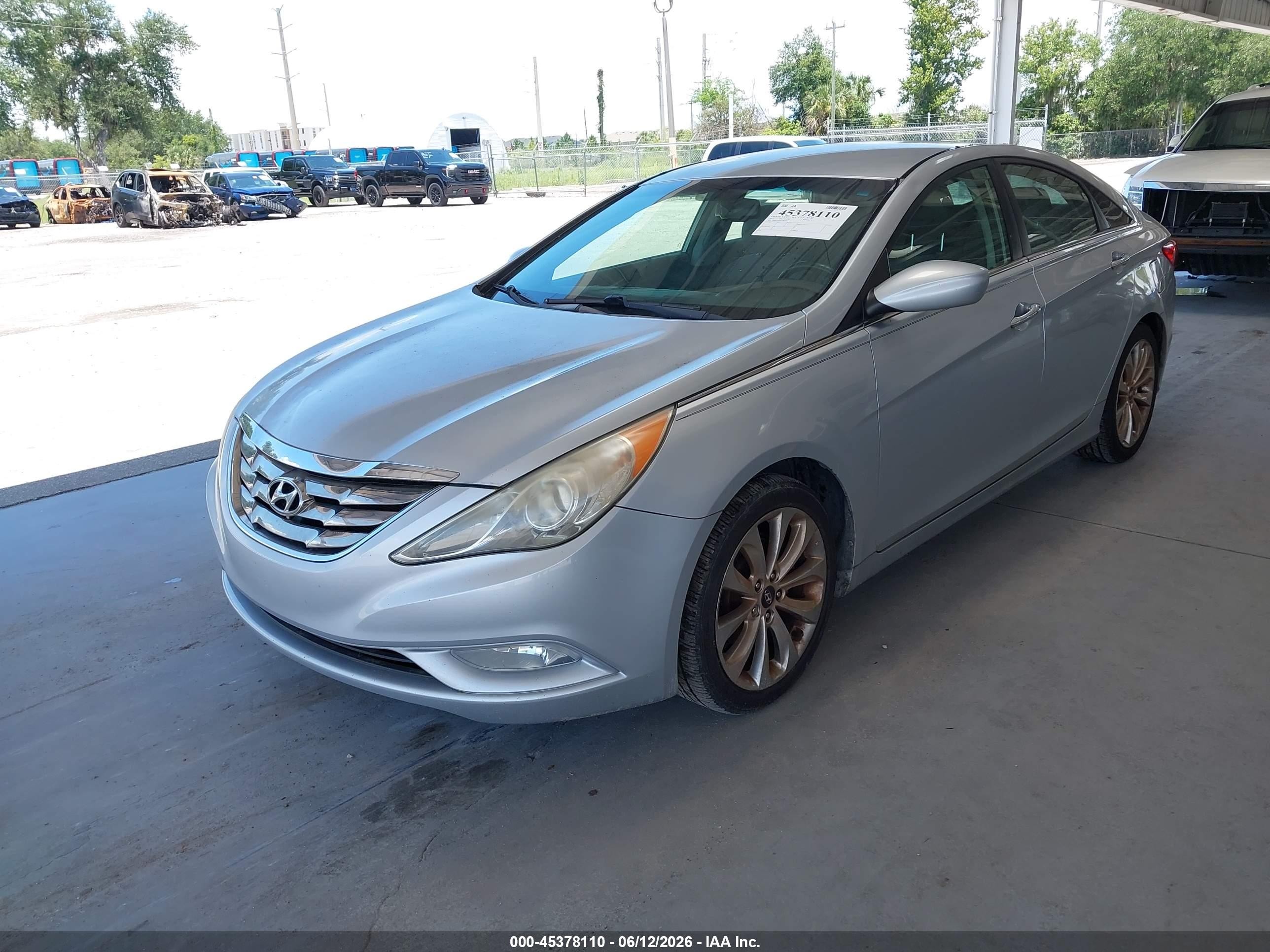 2012 Hyundai Sonata Se Silver vin: 5NPEC4AC5CH501096