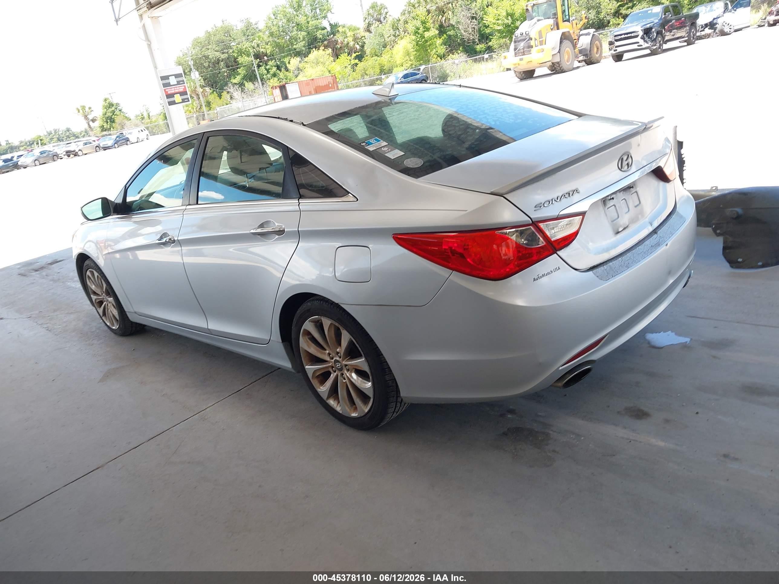 2012 Hyundai Sonata Se Silver vin: 5NPEC4AC5CH501096
