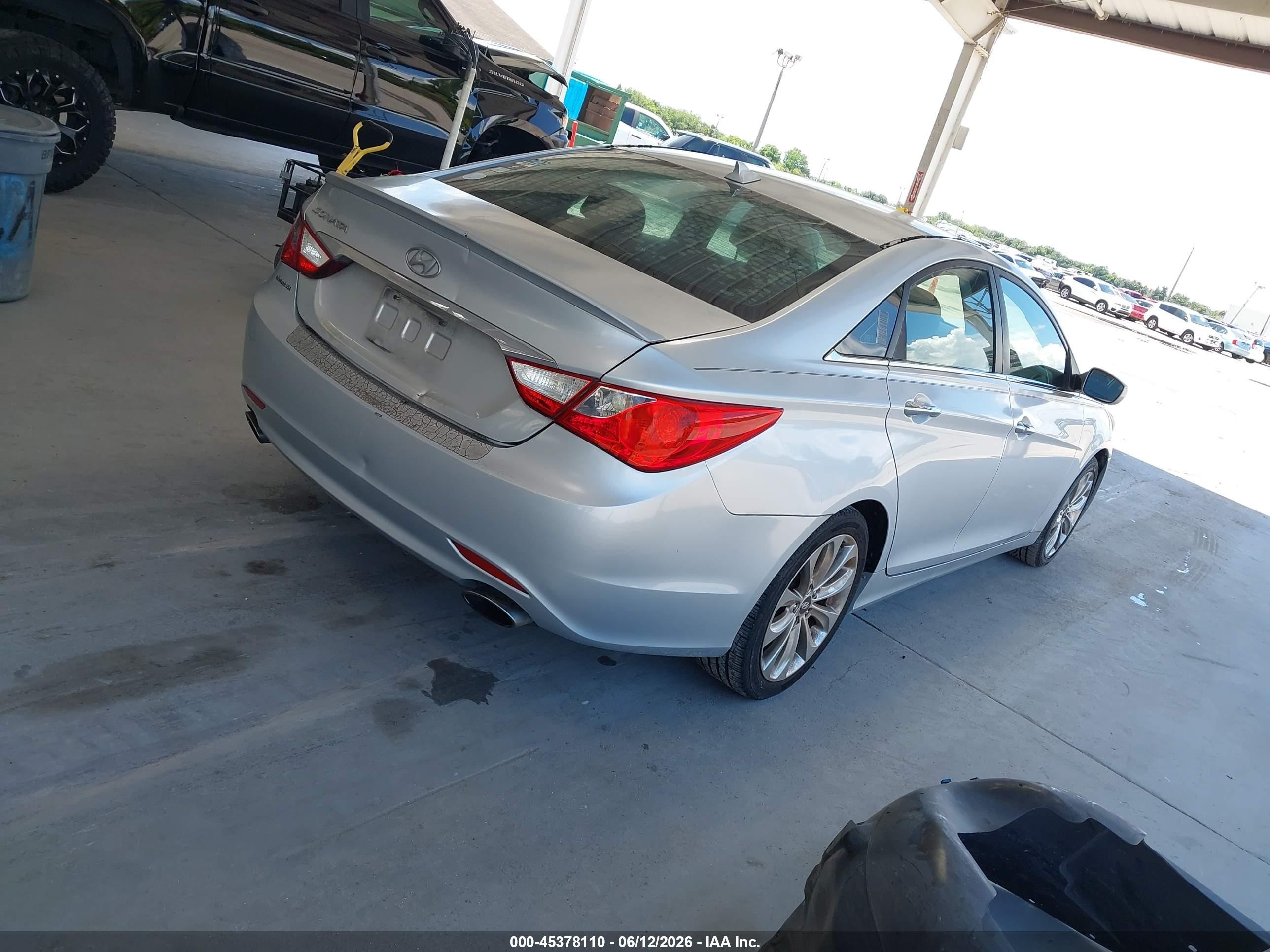 2012 Hyundai Sonata Se Silver vin: 5NPEC4AC5CH501096