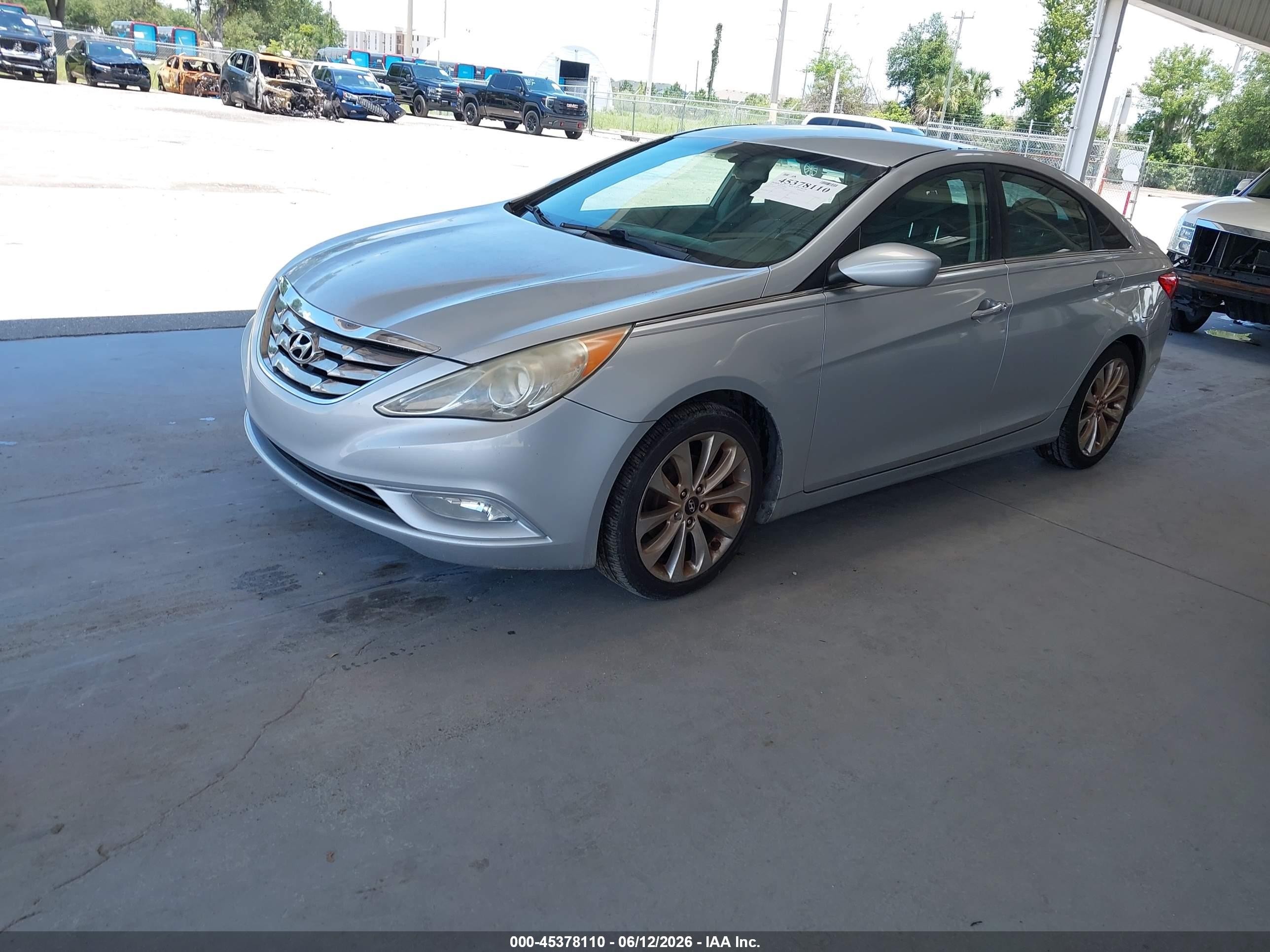 2012 Hyundai Sonata Se Silver vin: 5NPEC4AC5CH501096