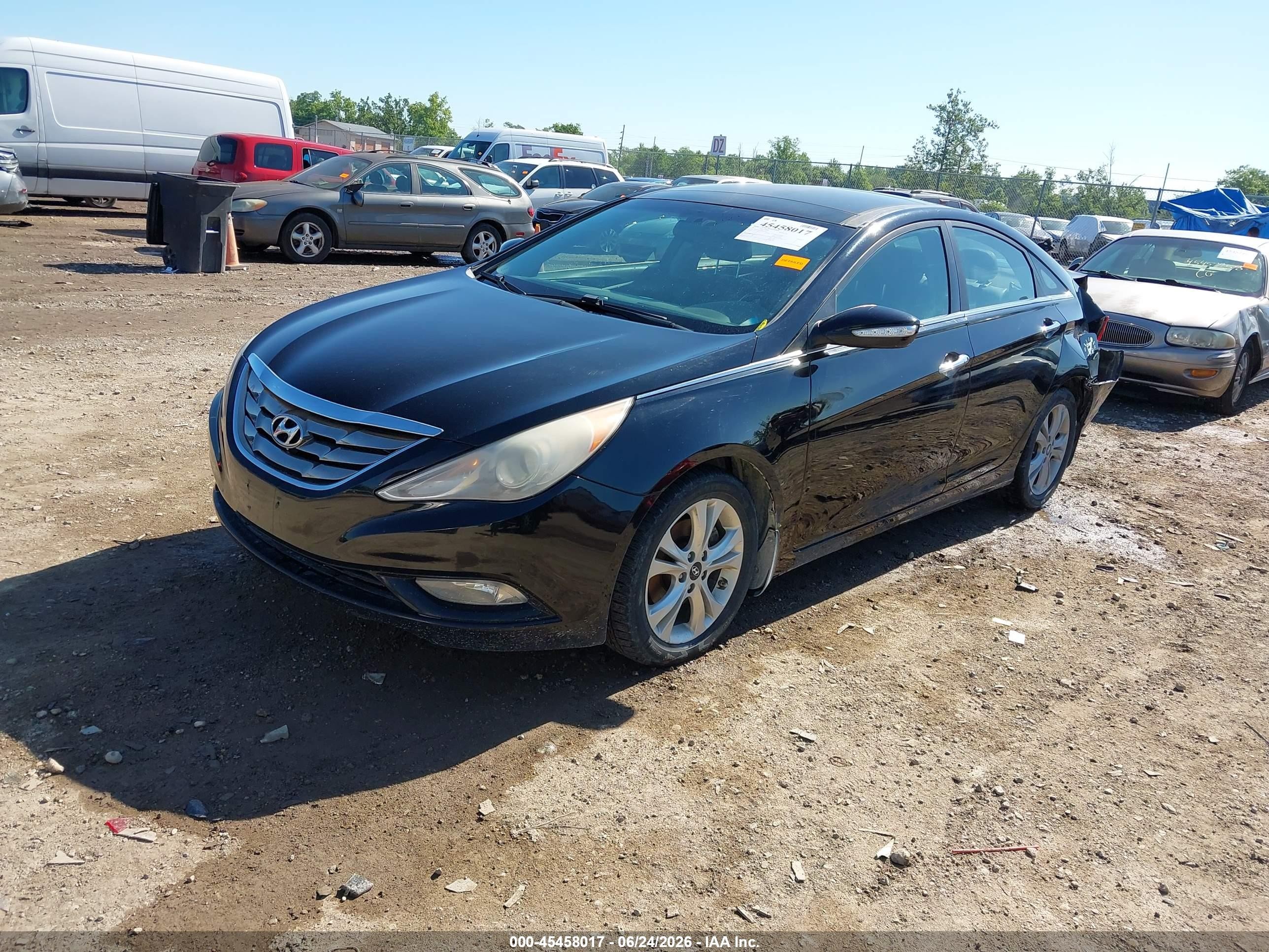 2013 Hyundai Sonata Limited Черный vin: 5NPEC4AC5DH551014