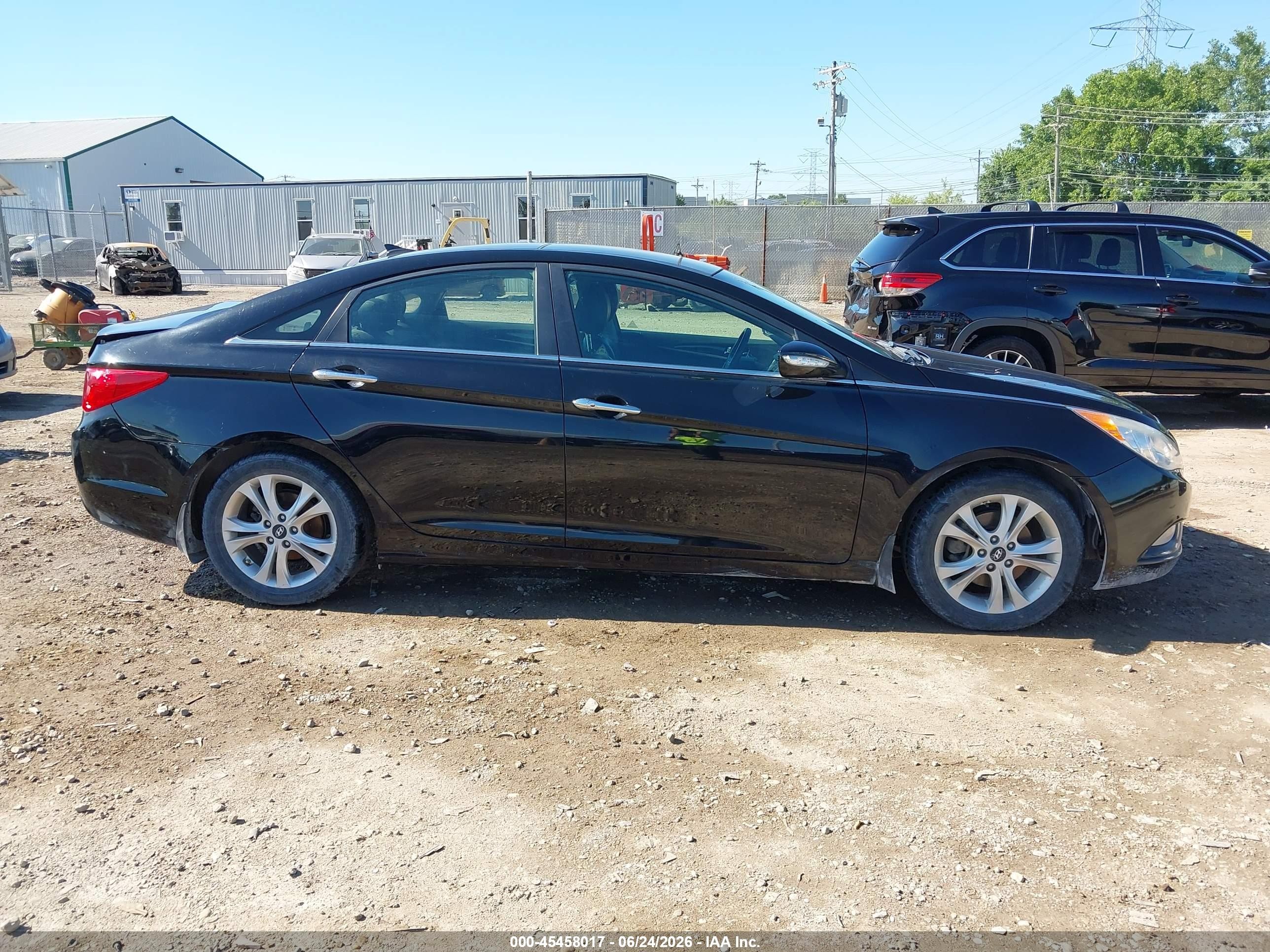2013 Hyundai Sonata Limited Черный vin: 5NPEC4AC5DH551014