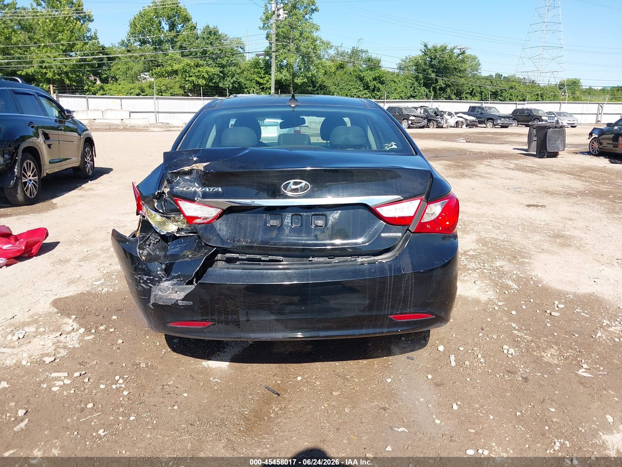 2013 Hyundai Sonata Limited Черный vin: 5NPEC4AC5DH551014