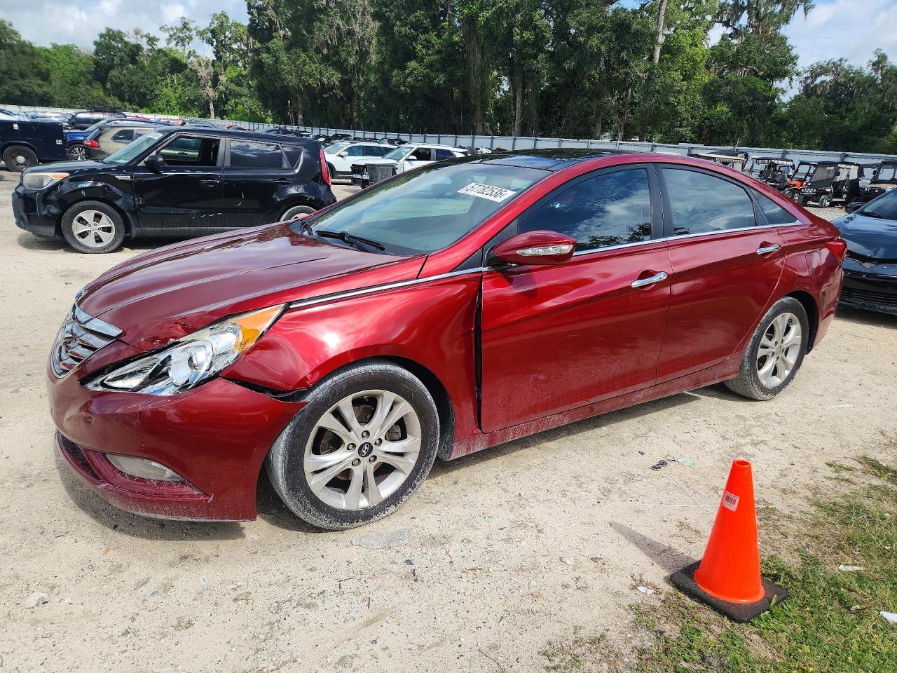 2013 Hyundai Sonata Limited Red vin: 5NPEC4AC5DH591092