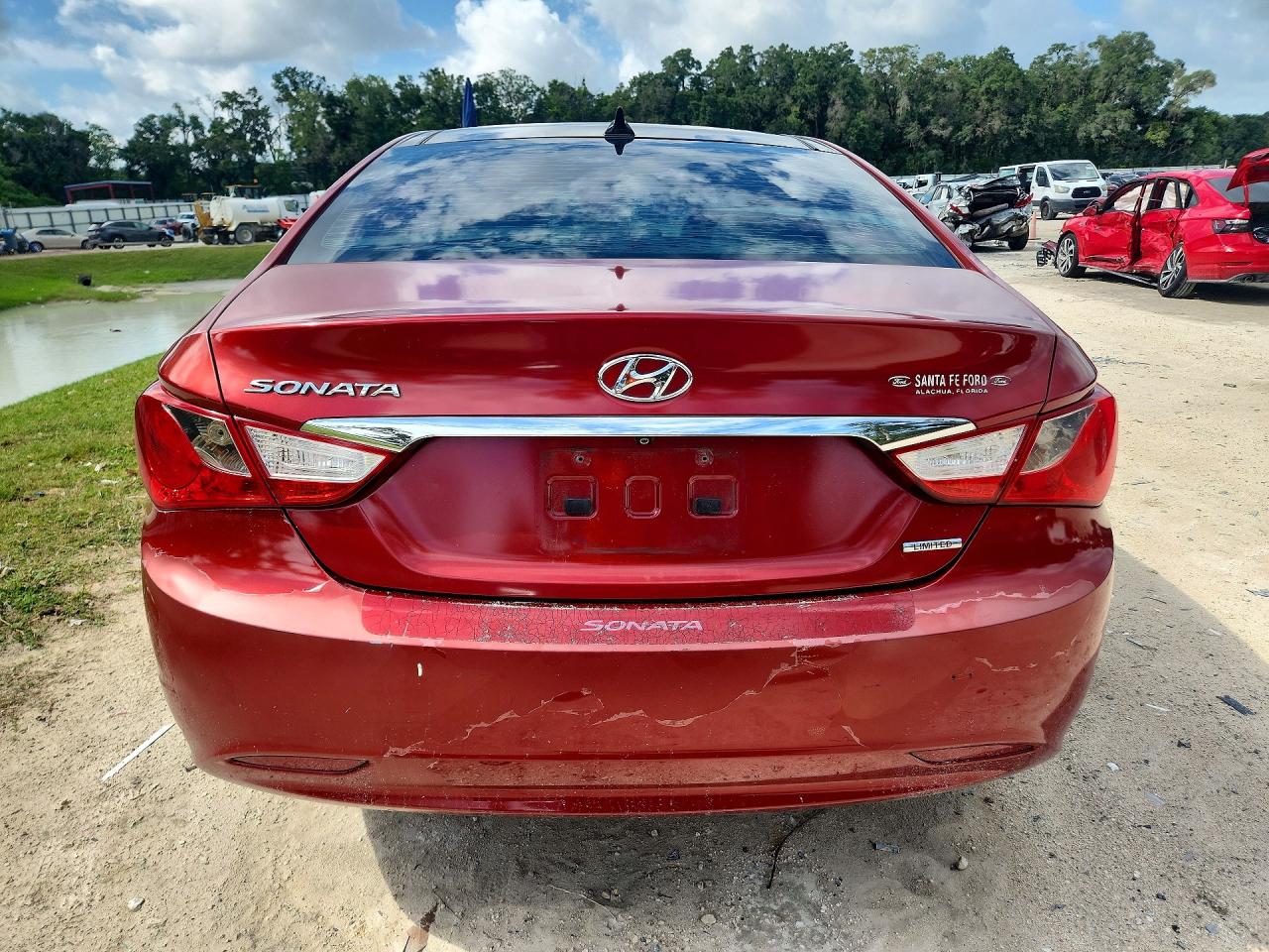2013 Hyundai Sonata Limited Red vin: 5NPEC4AC5DH591092