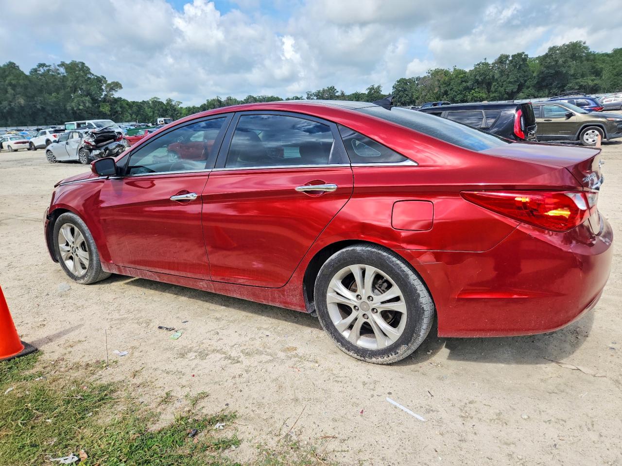 2013 Hyundai Sonata Limited Red vin: 5NPEC4AC5DH591092