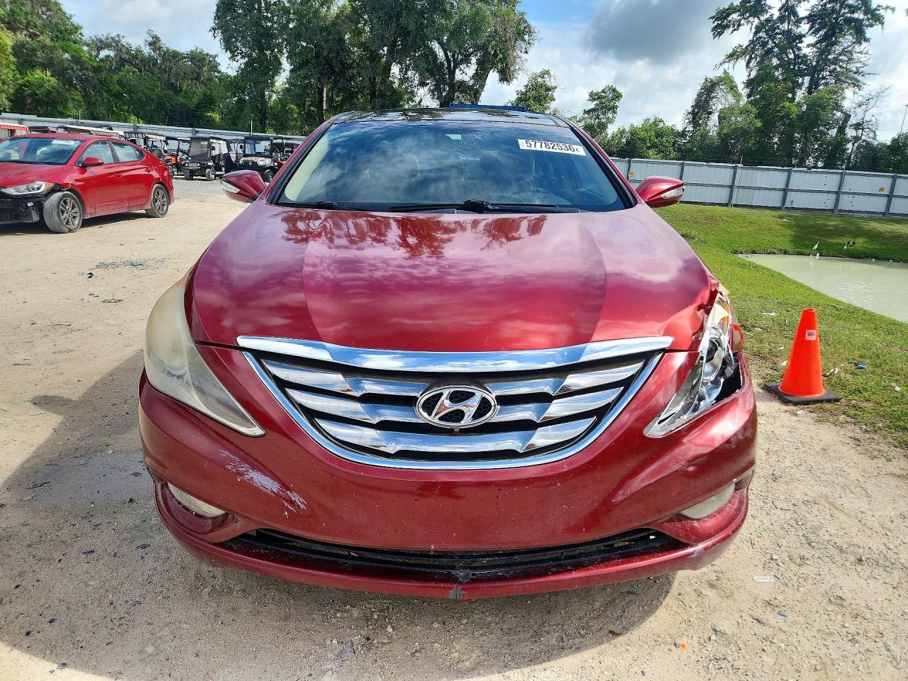 2013 Hyundai Sonata Limited Red vin: 5NPEC4AC5DH591092