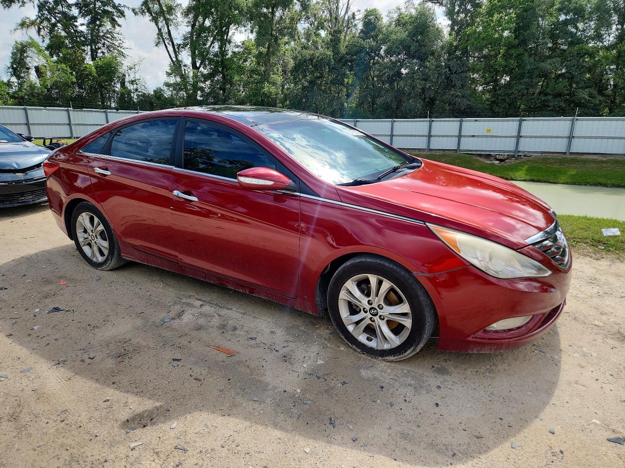 2013 Hyundai Sonata Limited Red vin: 5NPEC4AC5DH591092