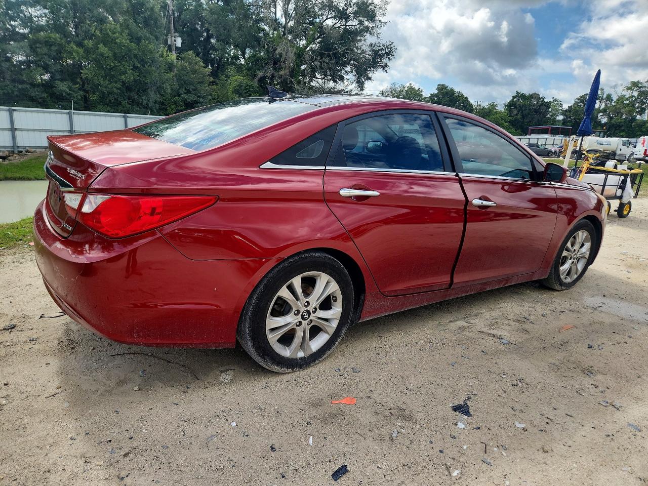 2013 Hyundai Sonata Limited Red vin: 5NPEC4AC5DH591092