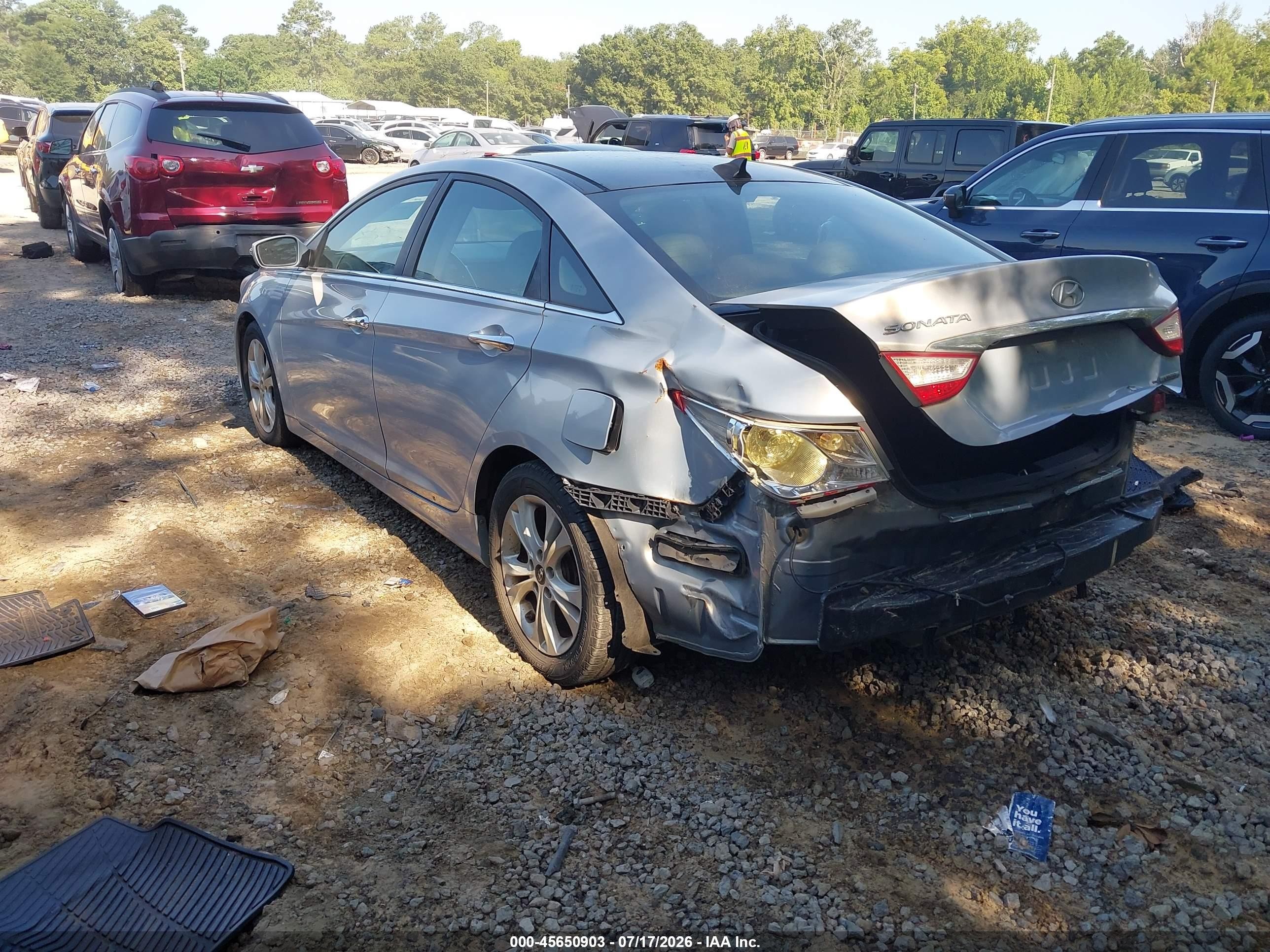 2013 Hyundai Sonata Limited Silver vin: 5NPEC4AC5DH596311